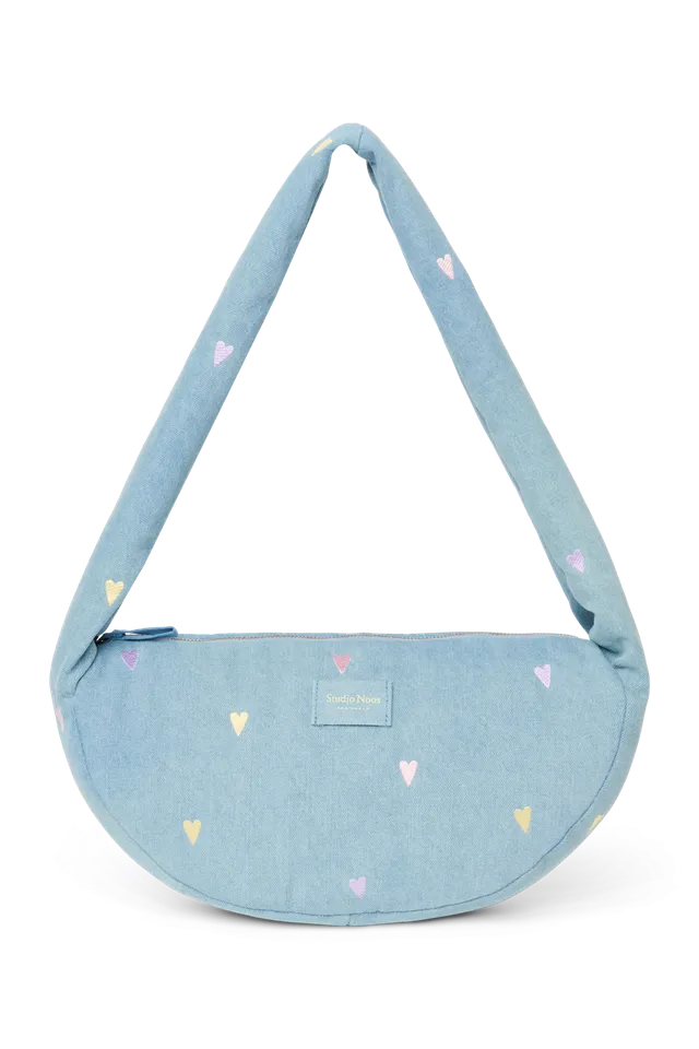 Studio Noos Denim Mini Crossbody Tasche Hellblau