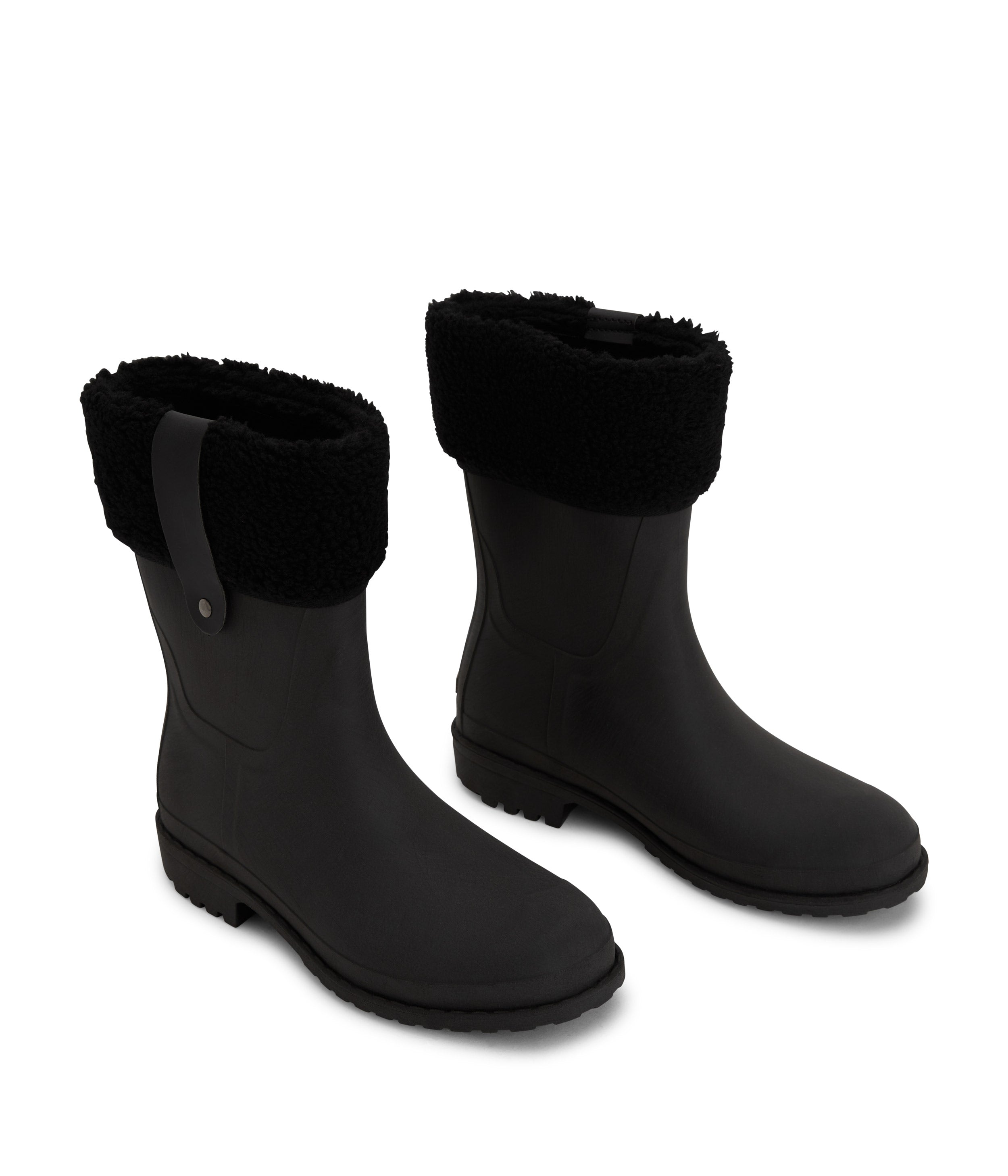 Matt & Nat Maria Regenstiefel Damen Schwarz vegan wasserdicht
