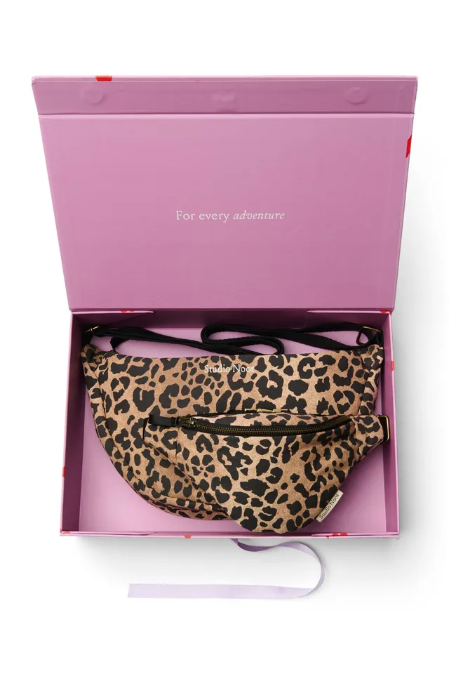 Studio Noos Matching Gift Set Bauchtaschen-Set Brown Leopard