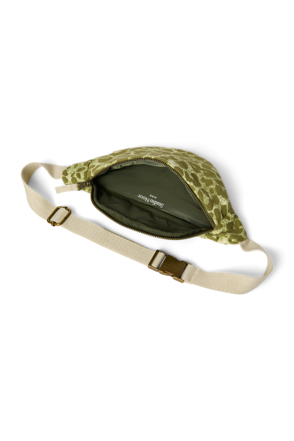 Studio Noos Cotton Mini Bauchtasche Green Leopard Kinder