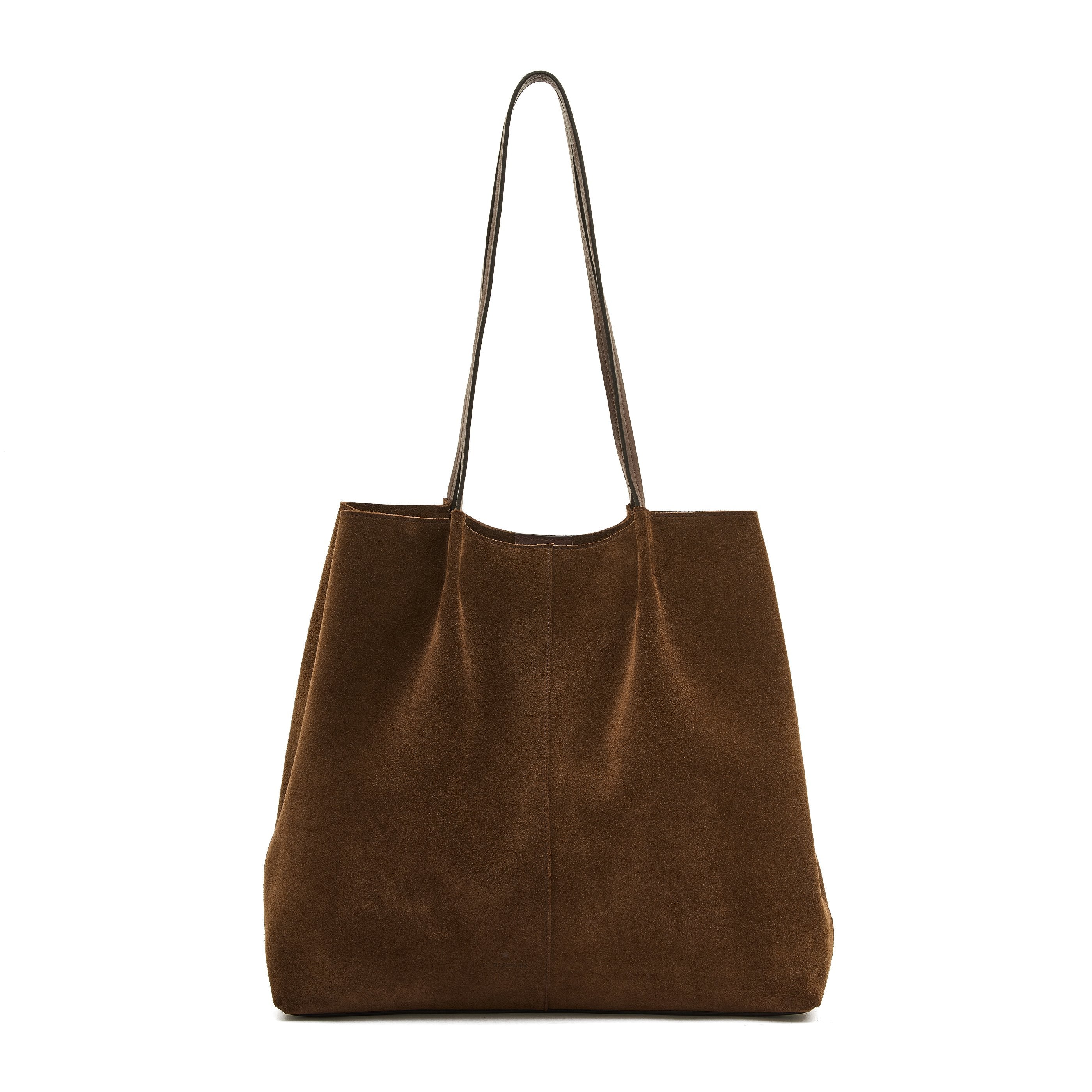 Il Bisonte Nina Shopping Tasche Testa di Moro Suede