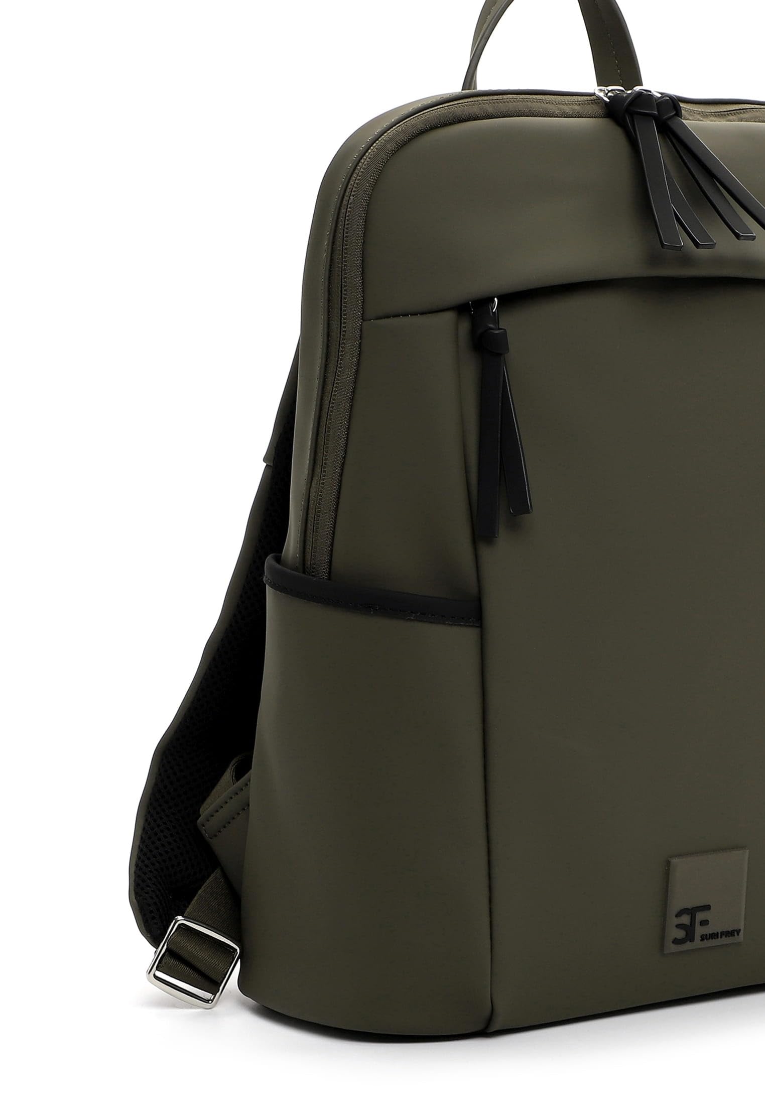 SURI FREY SFY Shiny Cityrucksack Oliv Laptopfach
