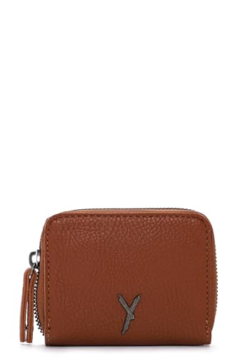 SURI FREY Gitty Zip Around Wallet Mini Darkcognac 10cm
