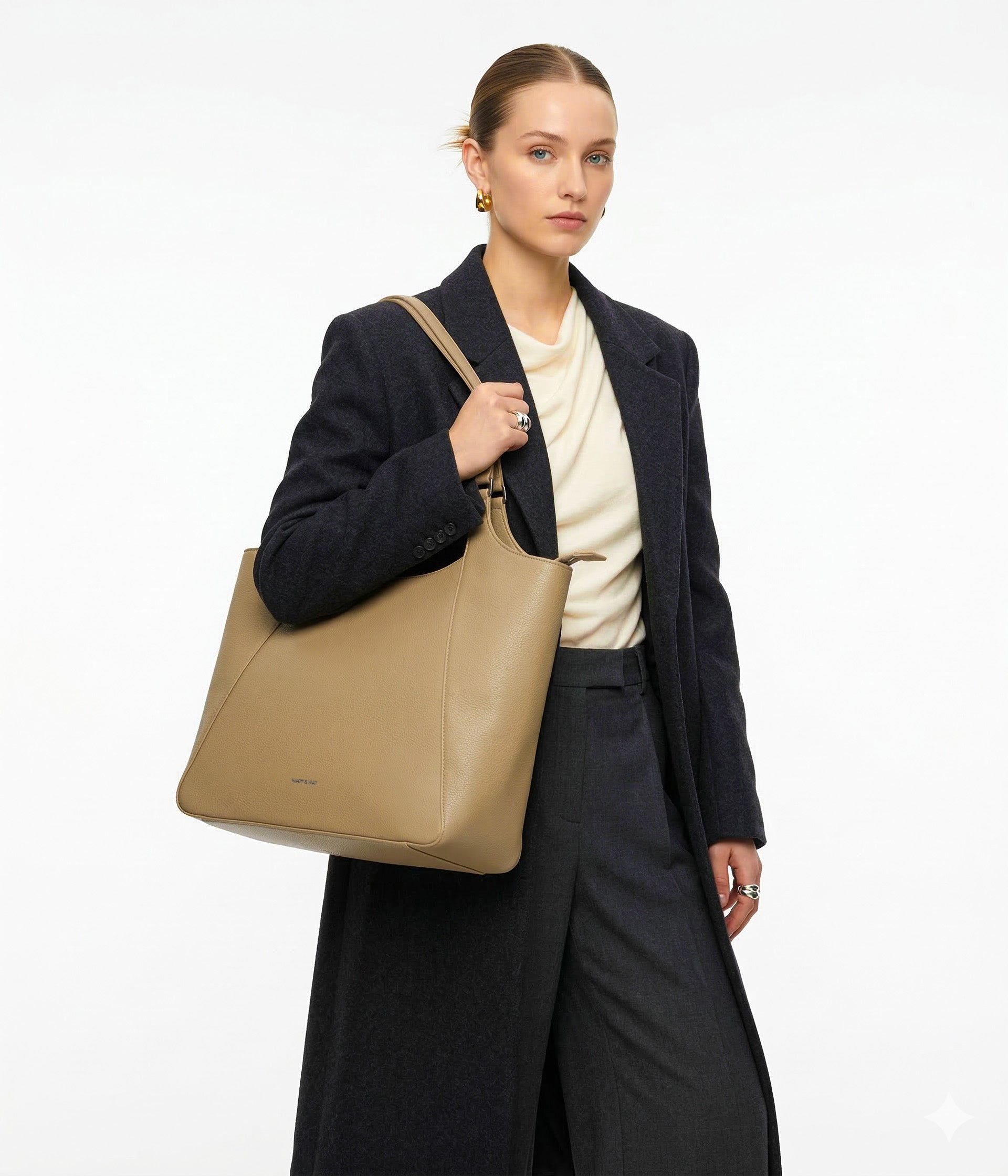 Matt & Nat Charlot Grain Shopper Schwarz vegan