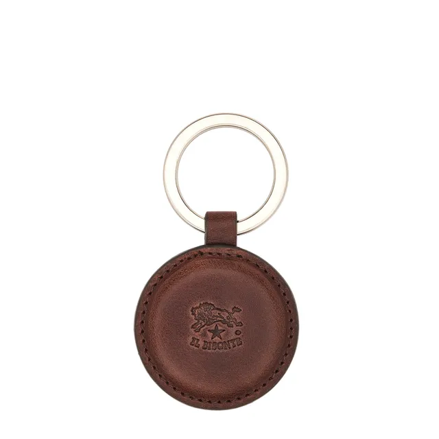 Il Bisonte Duccio Schlüsselanhänger Kaffee Vollleder