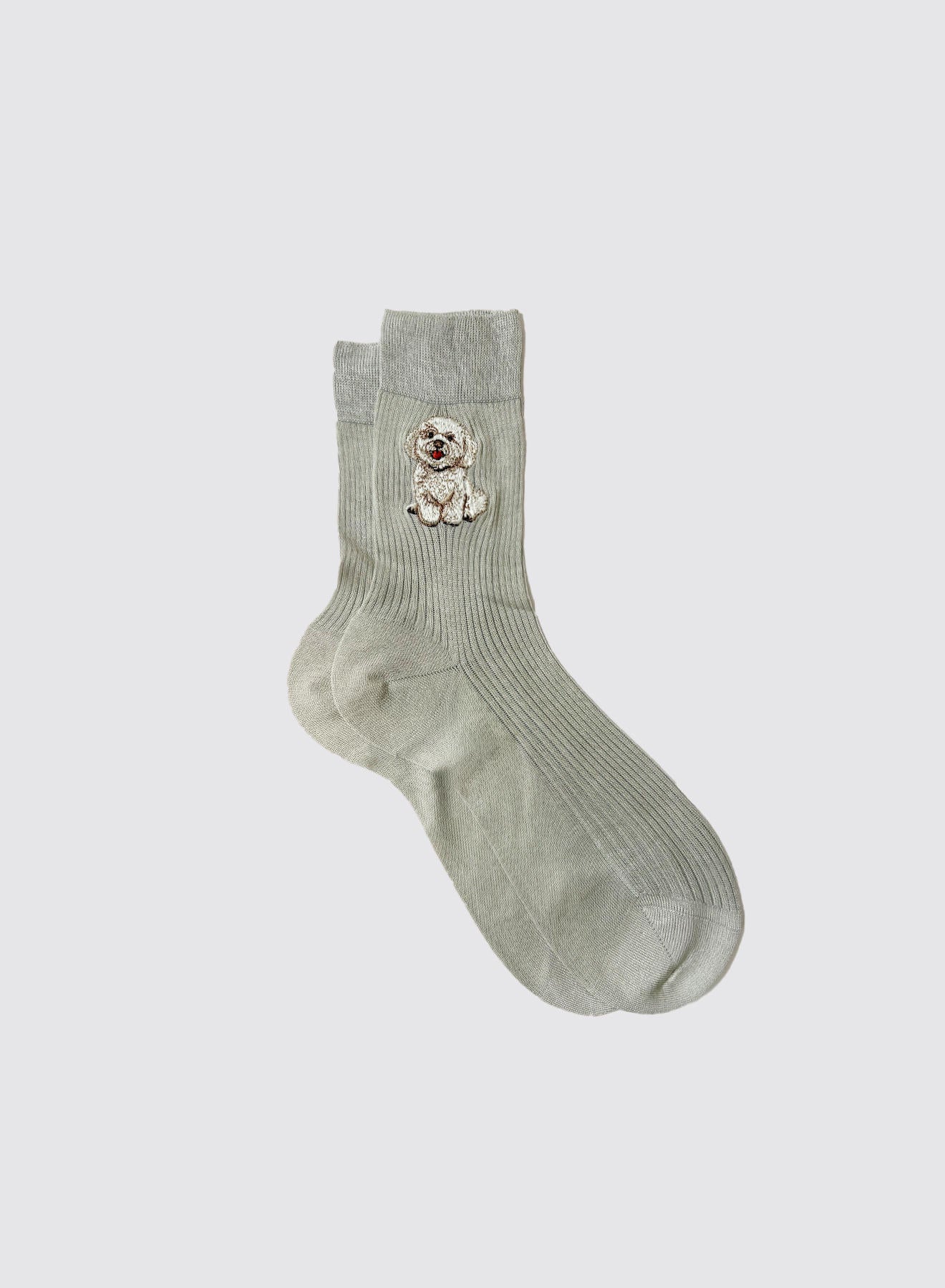 Maria la Rosa Toy Dog Socken Perlino Seide Stick