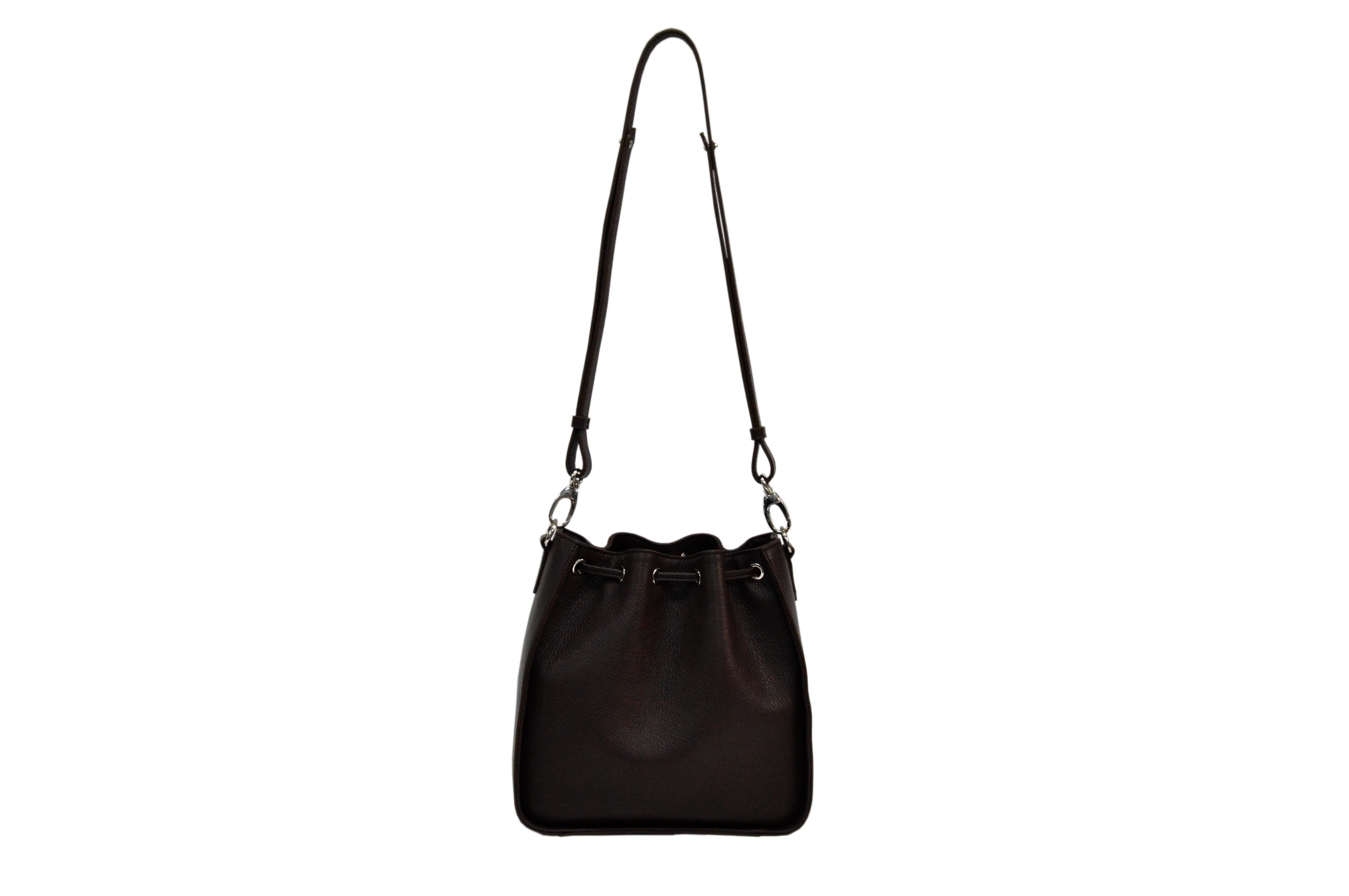 Lamarthe Calypso CS101U254-G Beuteltasche Braun Vollleder