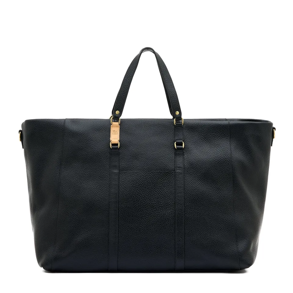 Il Bisonte Segno Reisetasche Schwarz Leder
