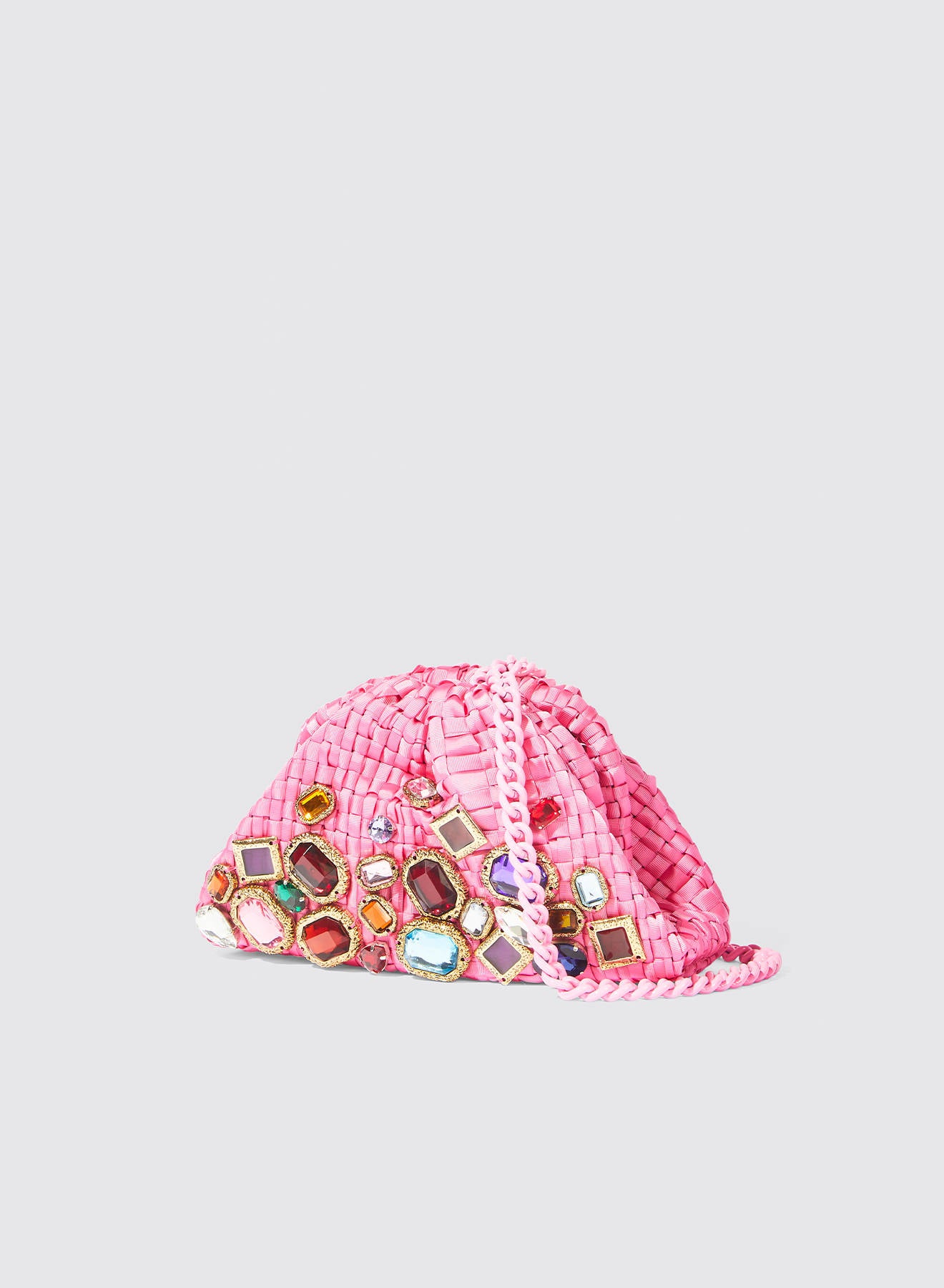 Maria la Rosa Mosaic Mini Bag Fuchsia Handtasche
