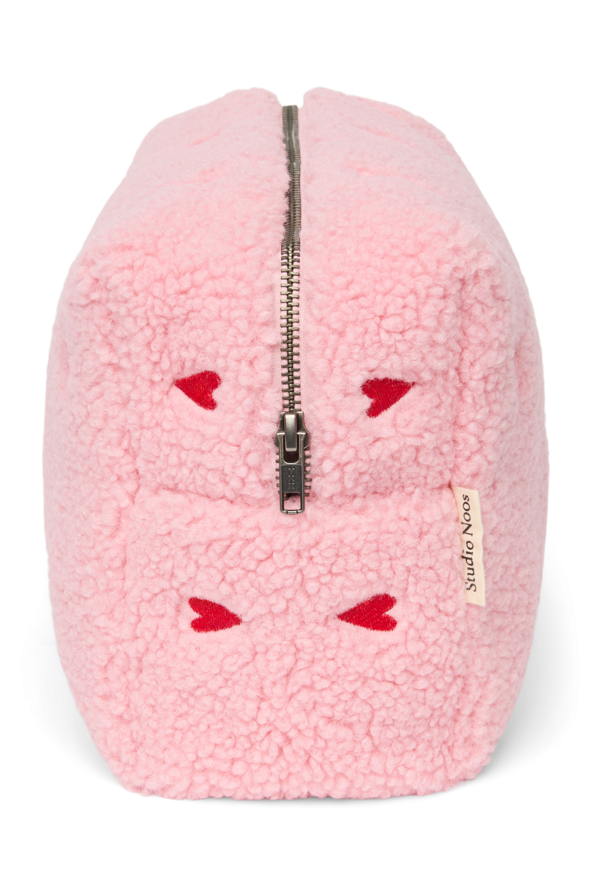 Studio Noos Teddy Toiletry Bag Kulturtasche Light Pink Hearts
