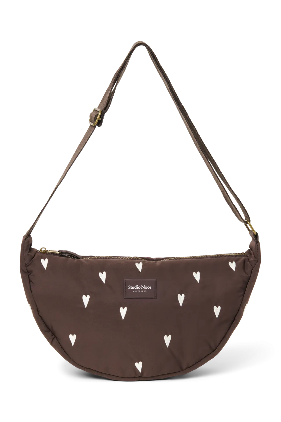 Studio Noos Puffy Bauchtasche Braun Herzen Damen