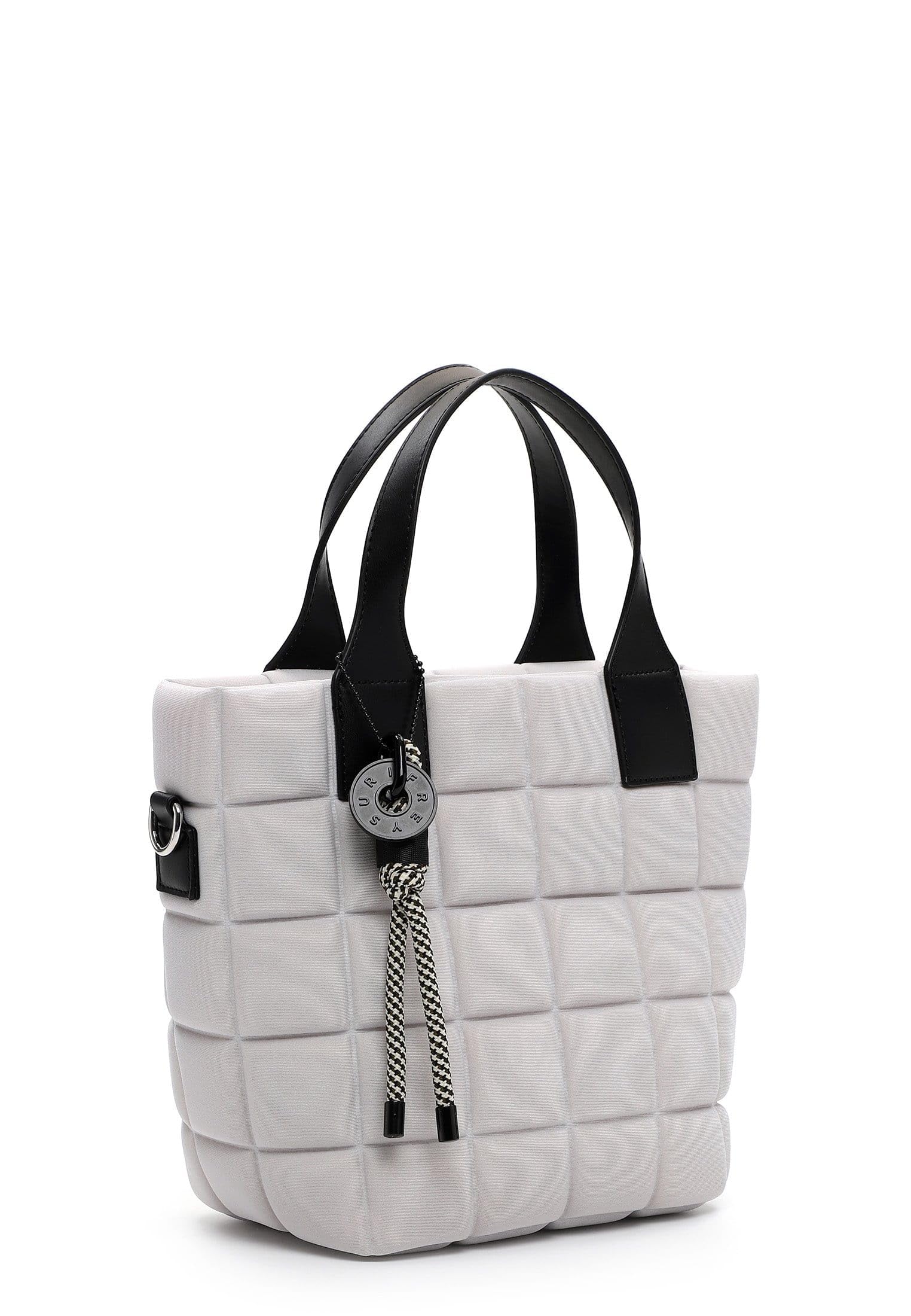 SURI FREY Jancy Cityshopper S Handtasche hellgrau gesteppt