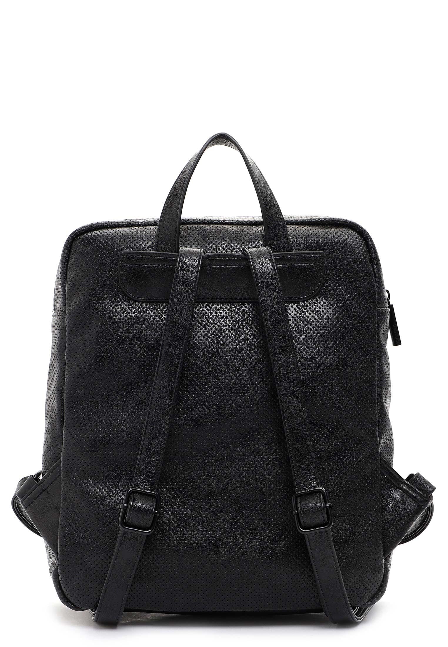 SURI FREY Celly Backpack Rucksack schwarz perforiert