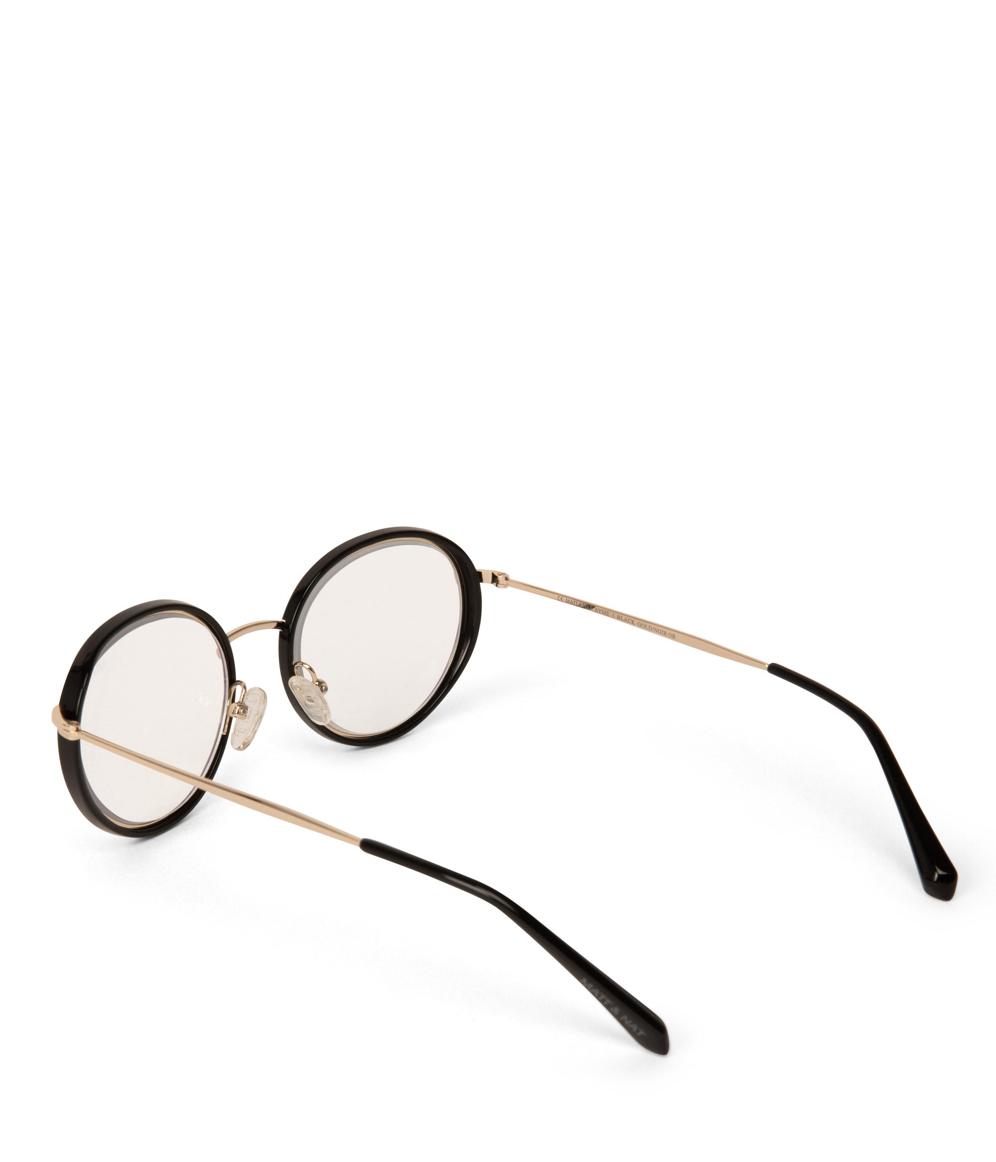 Matt & Nat Ayme-3 Lesebrille Rund Schwarz Stärke 2,0 Blaulicht