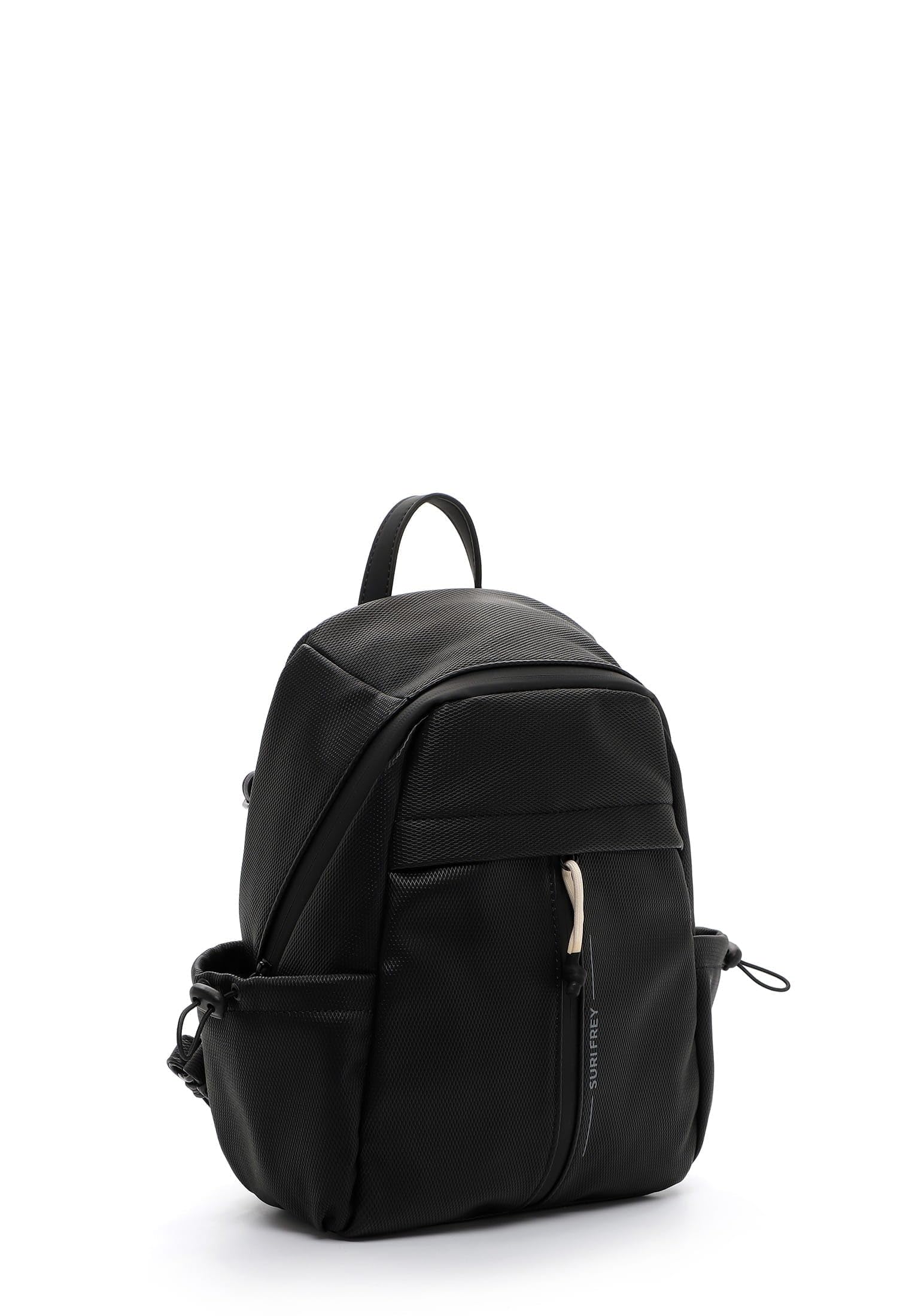 SURI FREY Cindy Backpack Rucksack Schwarz Wabe