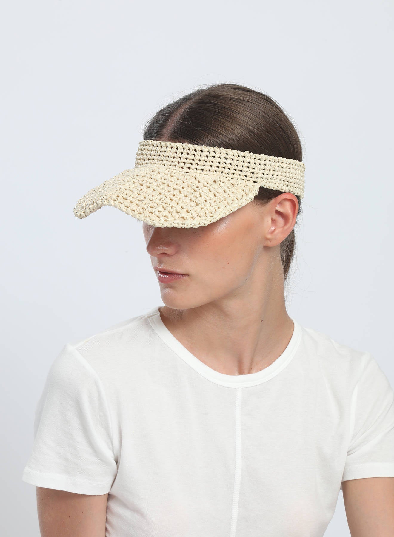 Maria la Rosa Visor Vogue Visier Gold Raffia