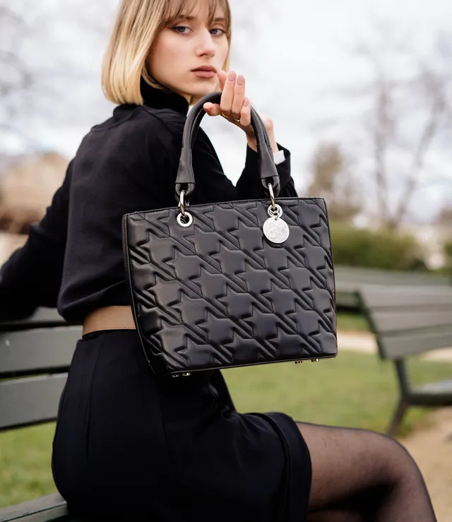 Lamarthe Stella S Handtasche Schwarz Stepp