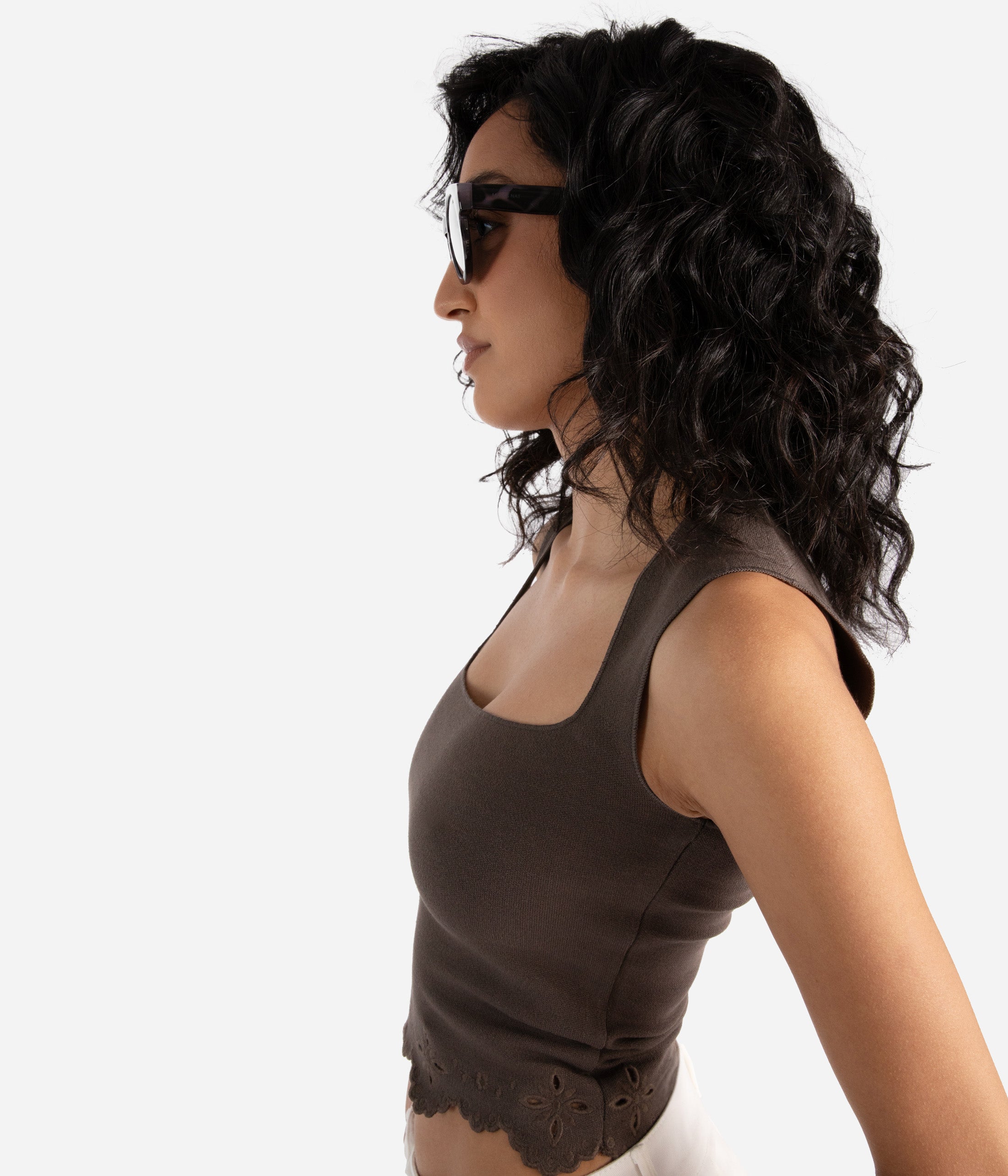 Matt & Nat Yan-2 Sonnenbrille beige polarisiert recycelt