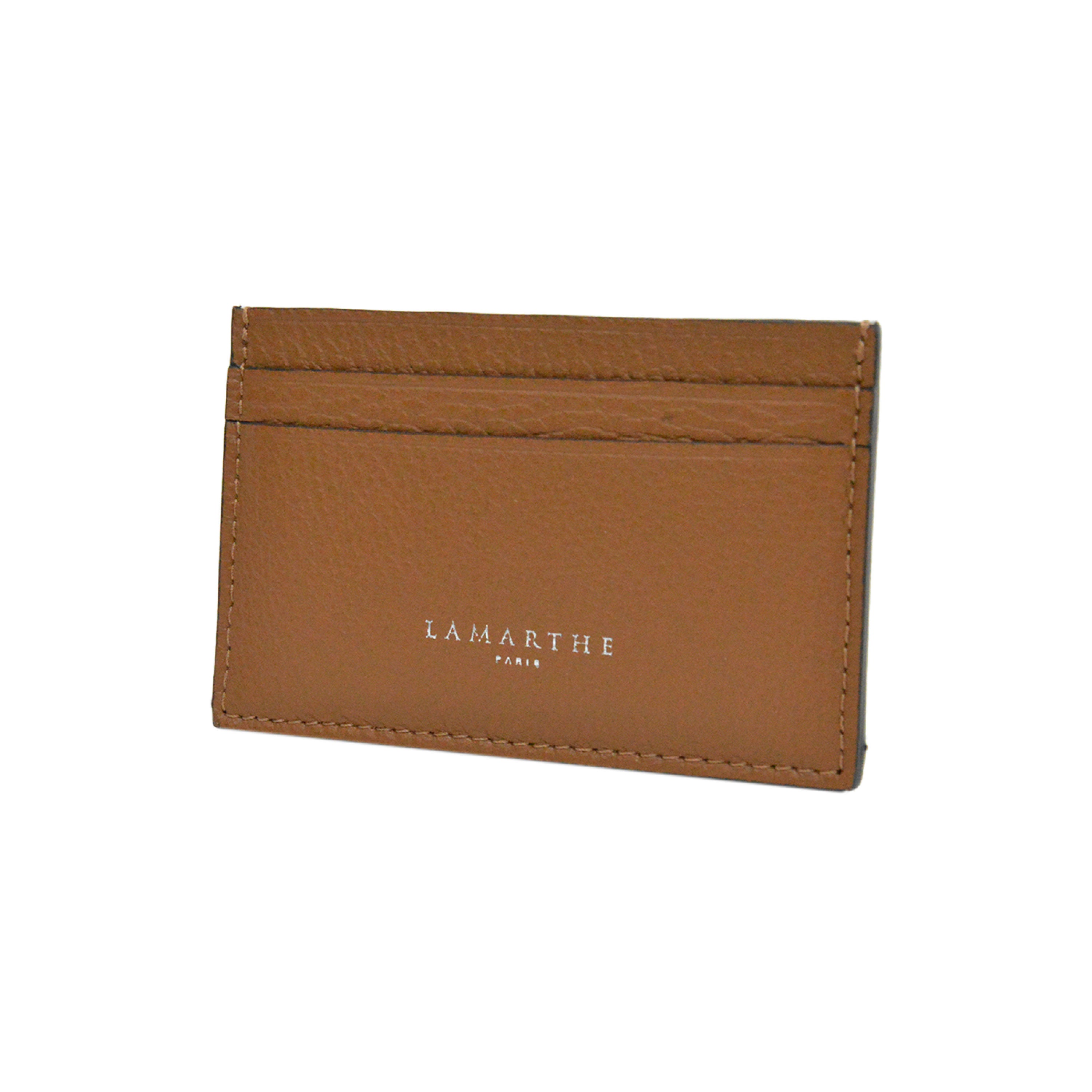 Lamarthe Saphir Kartenetui Leder Cognac 4 Fächer