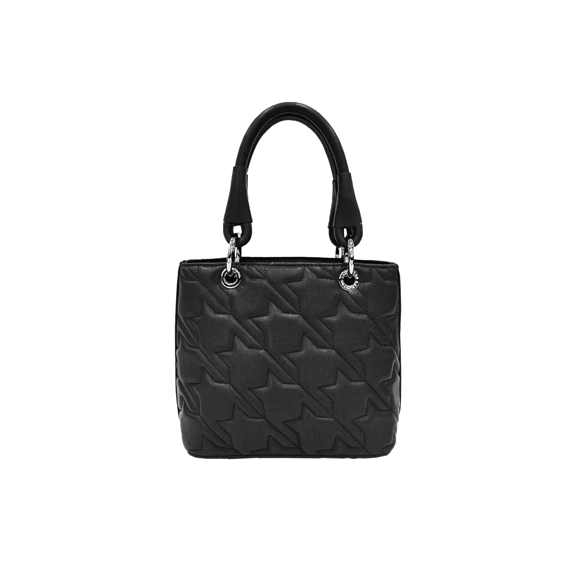 Lamarthe Stella XS Handtasche Schwarz Stepp Rindsleder