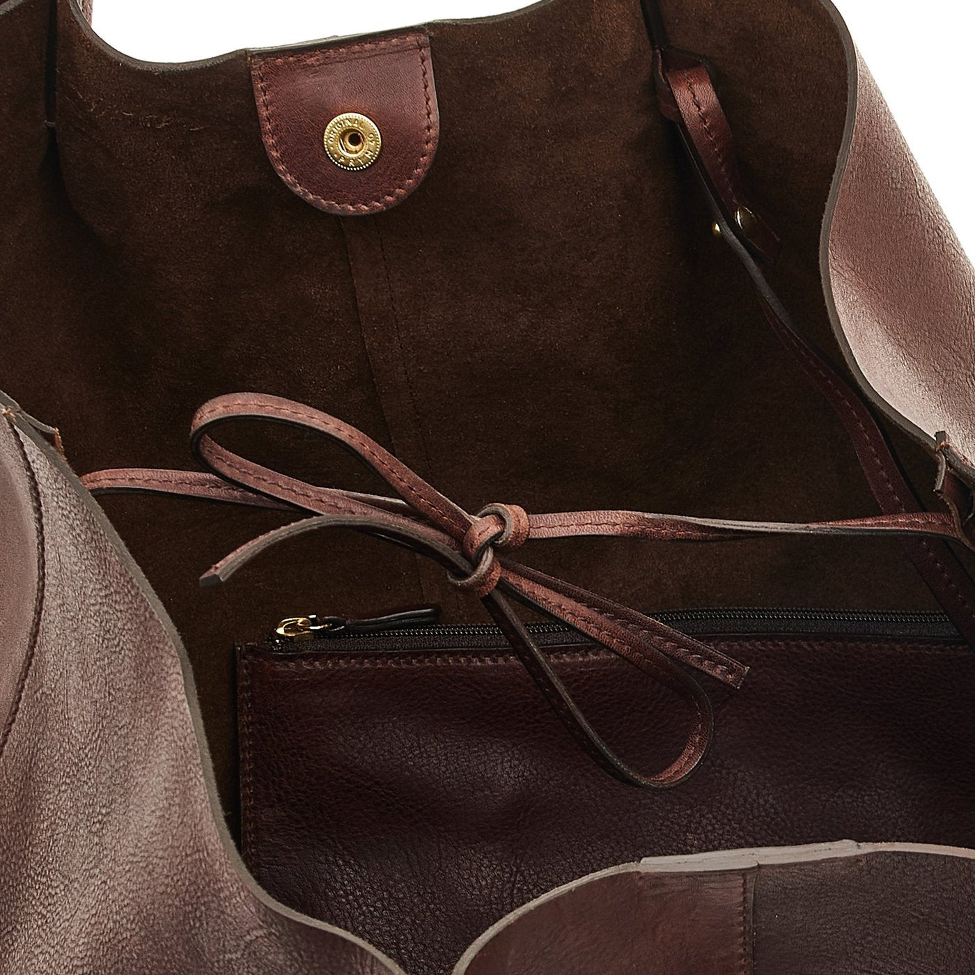 Il Bisonte Nina Shopper Caffè Veloursfutter