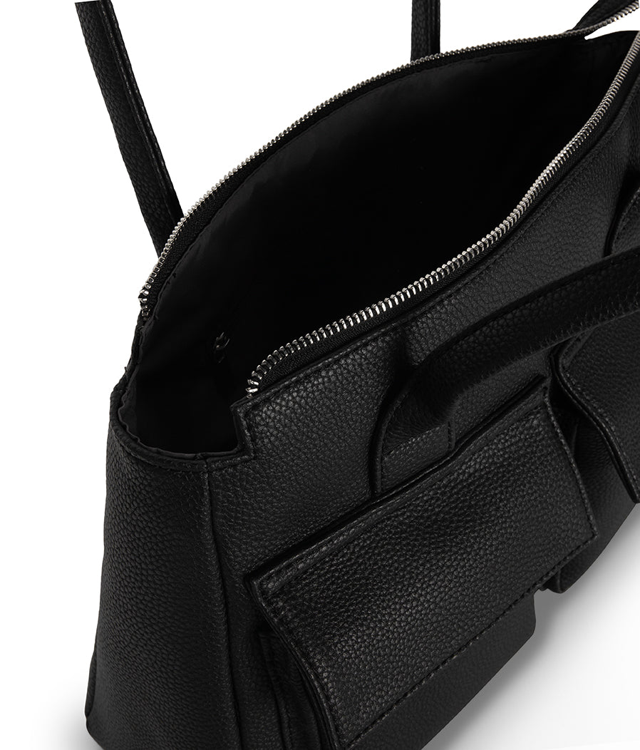 Matt & Nat Grain Jordi Tote Satchel Schwarz