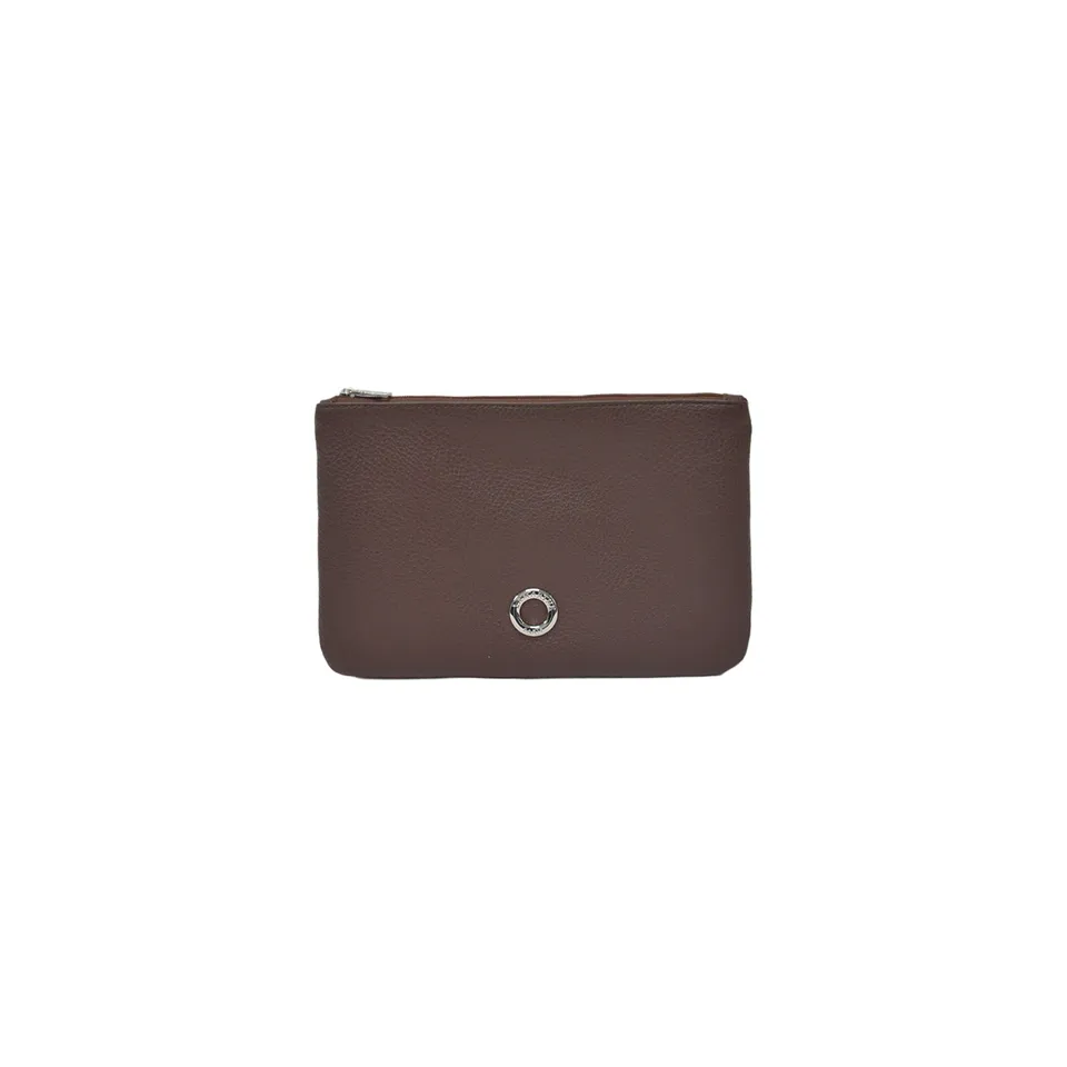 Lamarthe Prestige Clutch Leder Braun 23 cm Reiverschluss
