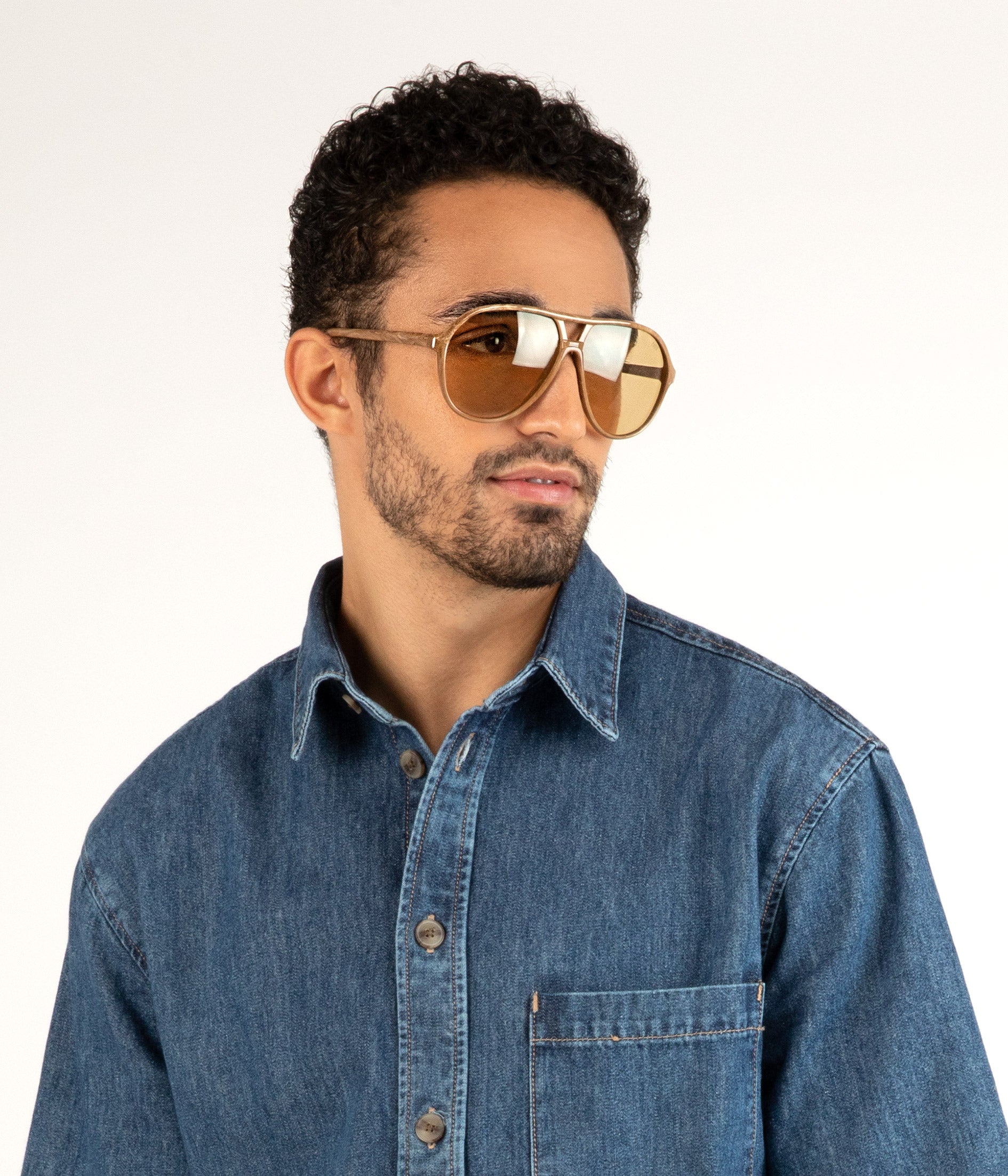 Matt & Nat Ellis Aviator Sonnenbrille braun polarisiert