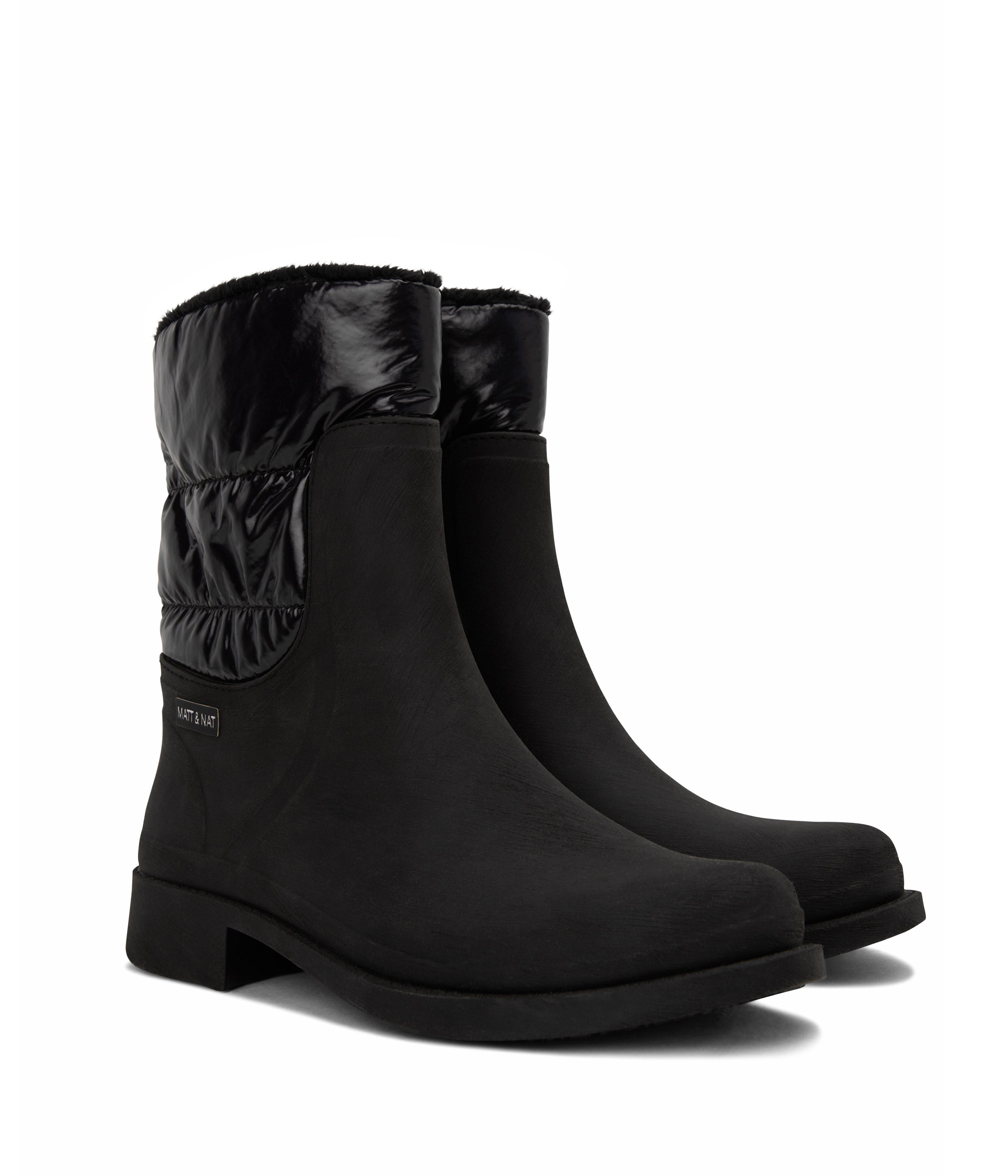 Matt & Nat Romina Regenstiefel Schwarz Wasserdicht