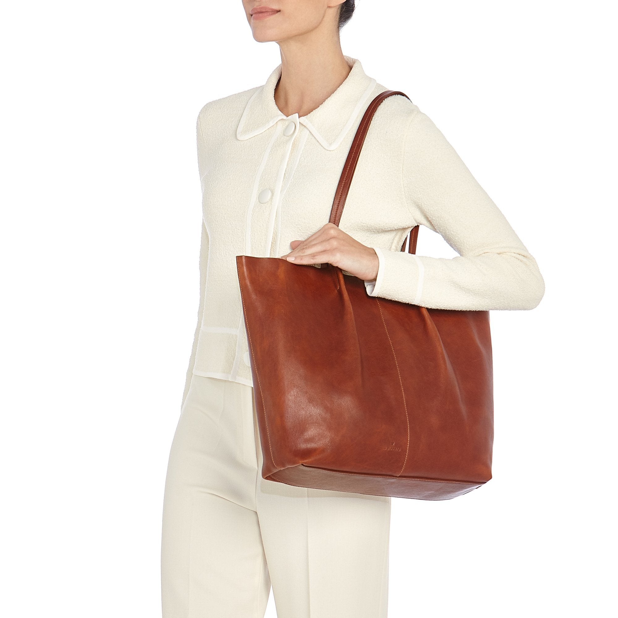 Il Bisonte Nina Shopper Seppia Vollleder Suede