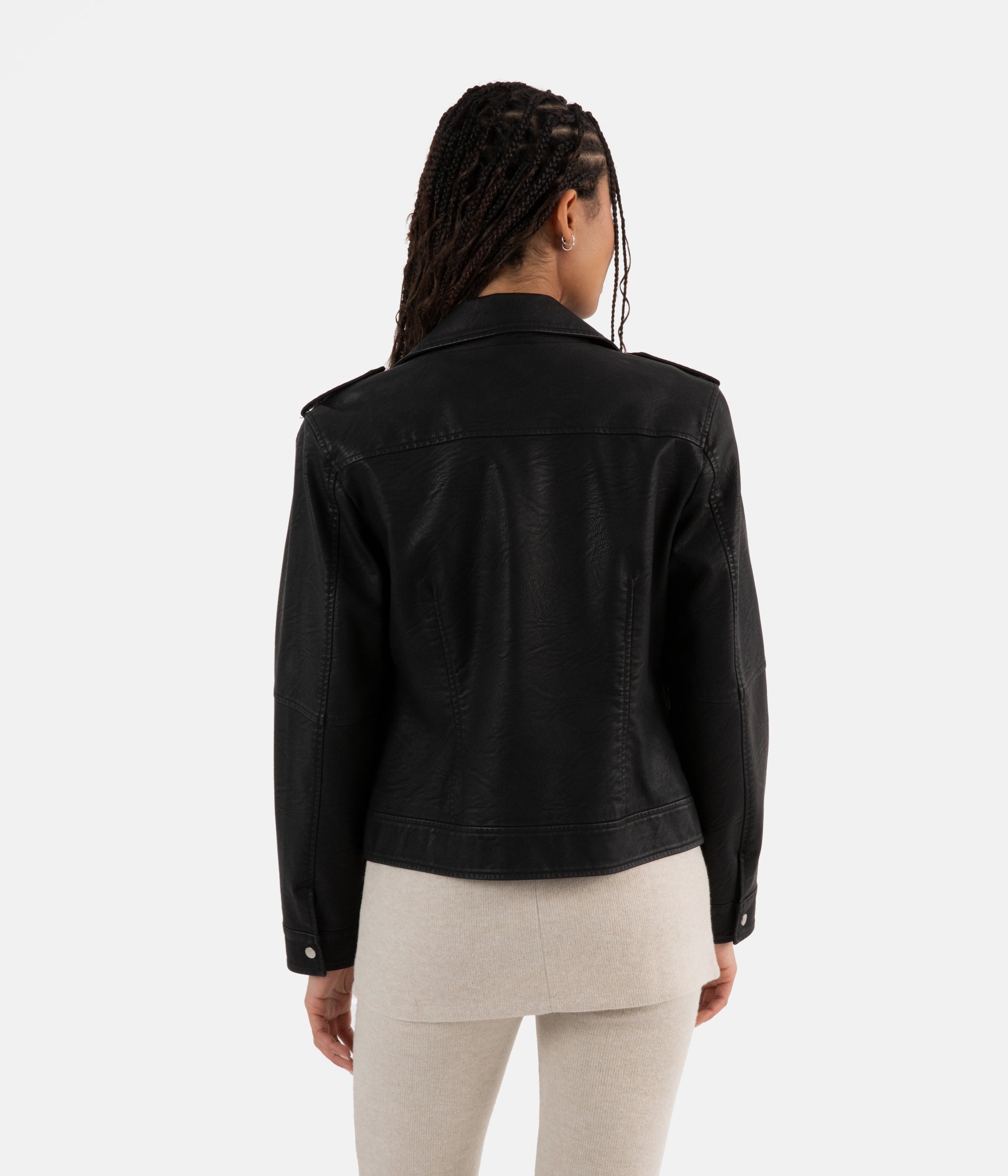 Matt & Nat VAUGHN Jacke schwarz veganes Leder