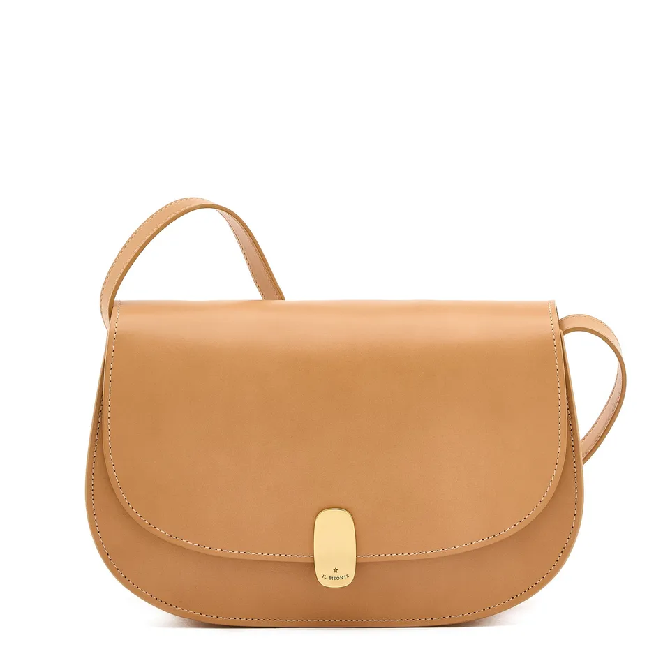 Il Bisonte Atelier Schultertasche Natur Vollleder