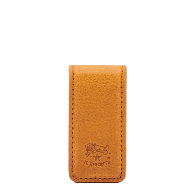 Il Bisonte Duccio Geldclip Natur Vollleder