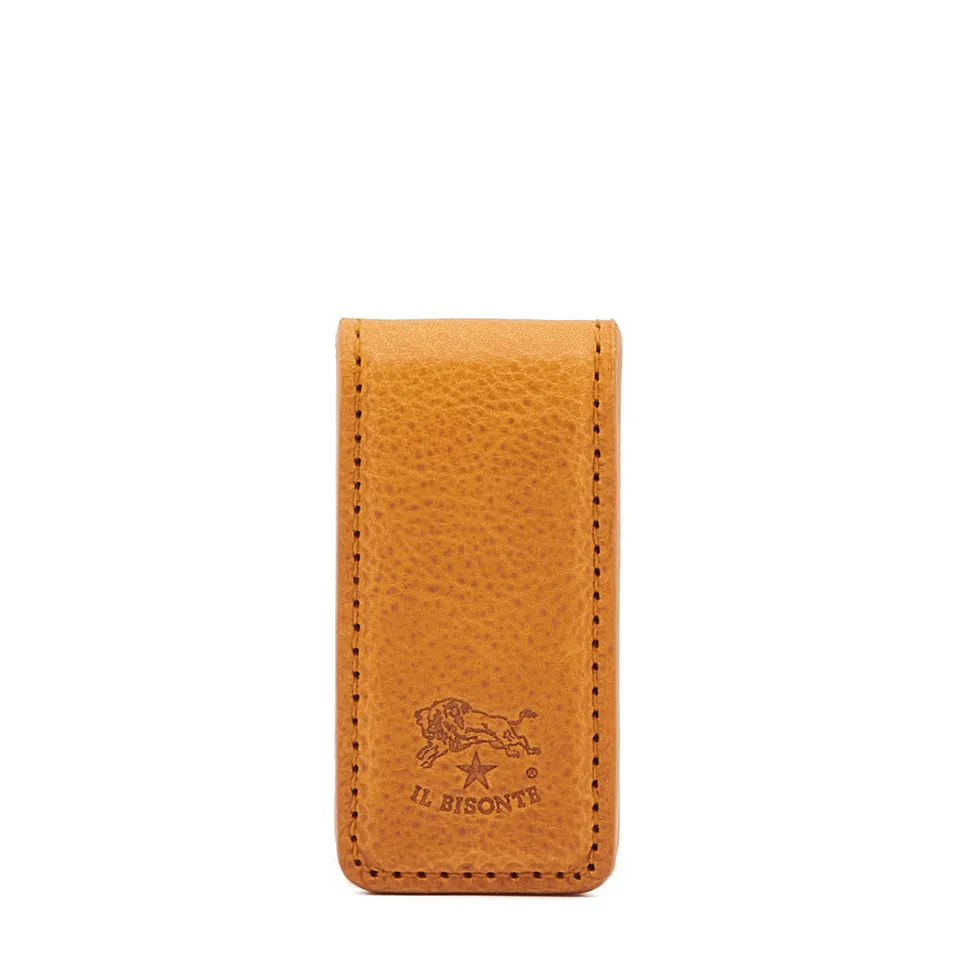 Il Bisonte Duccio Geldclip Natur Vollleder
