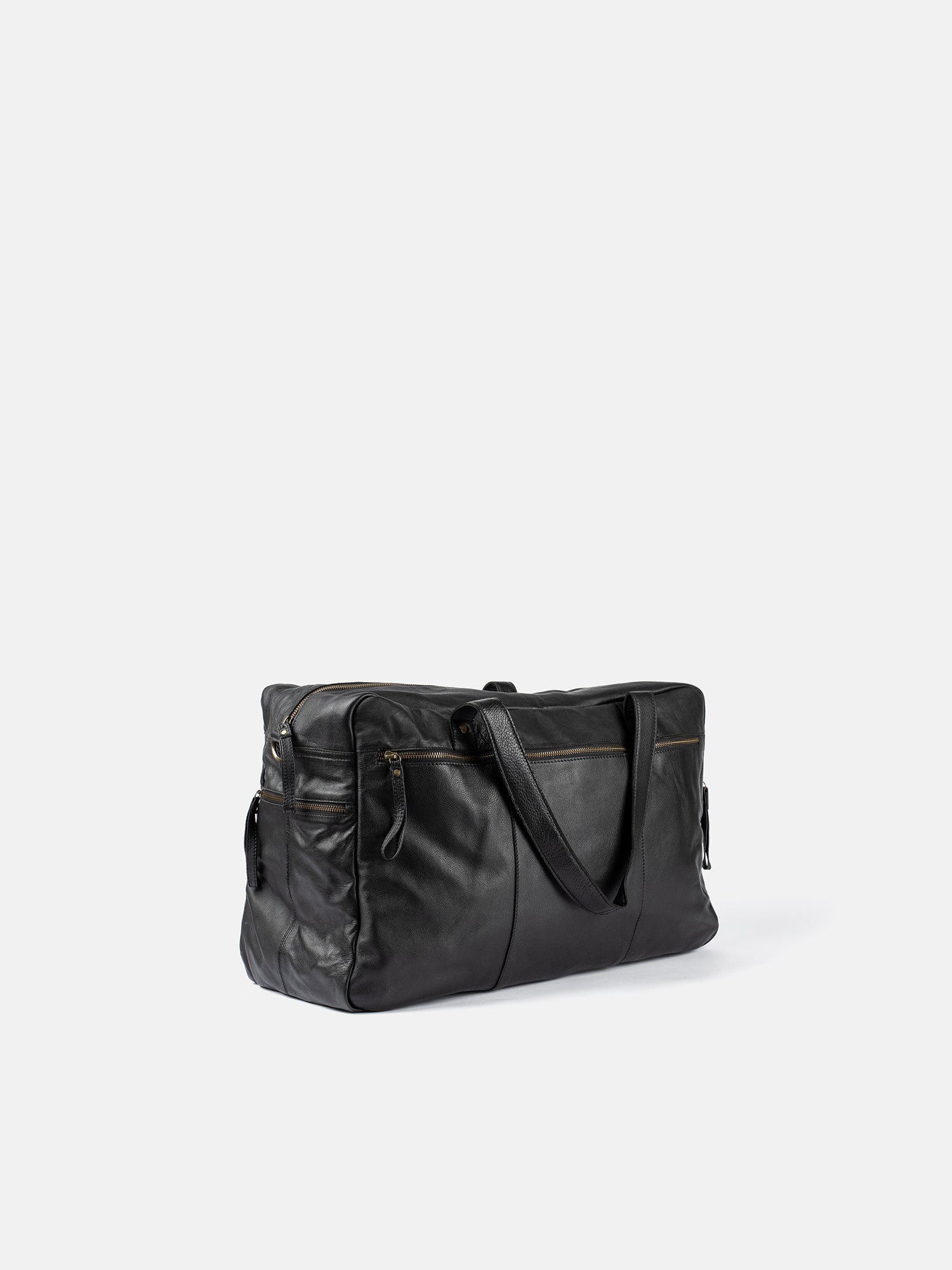 RE:DESIGNED Signe Urban 4959 Weekender Schwarz Vollleder