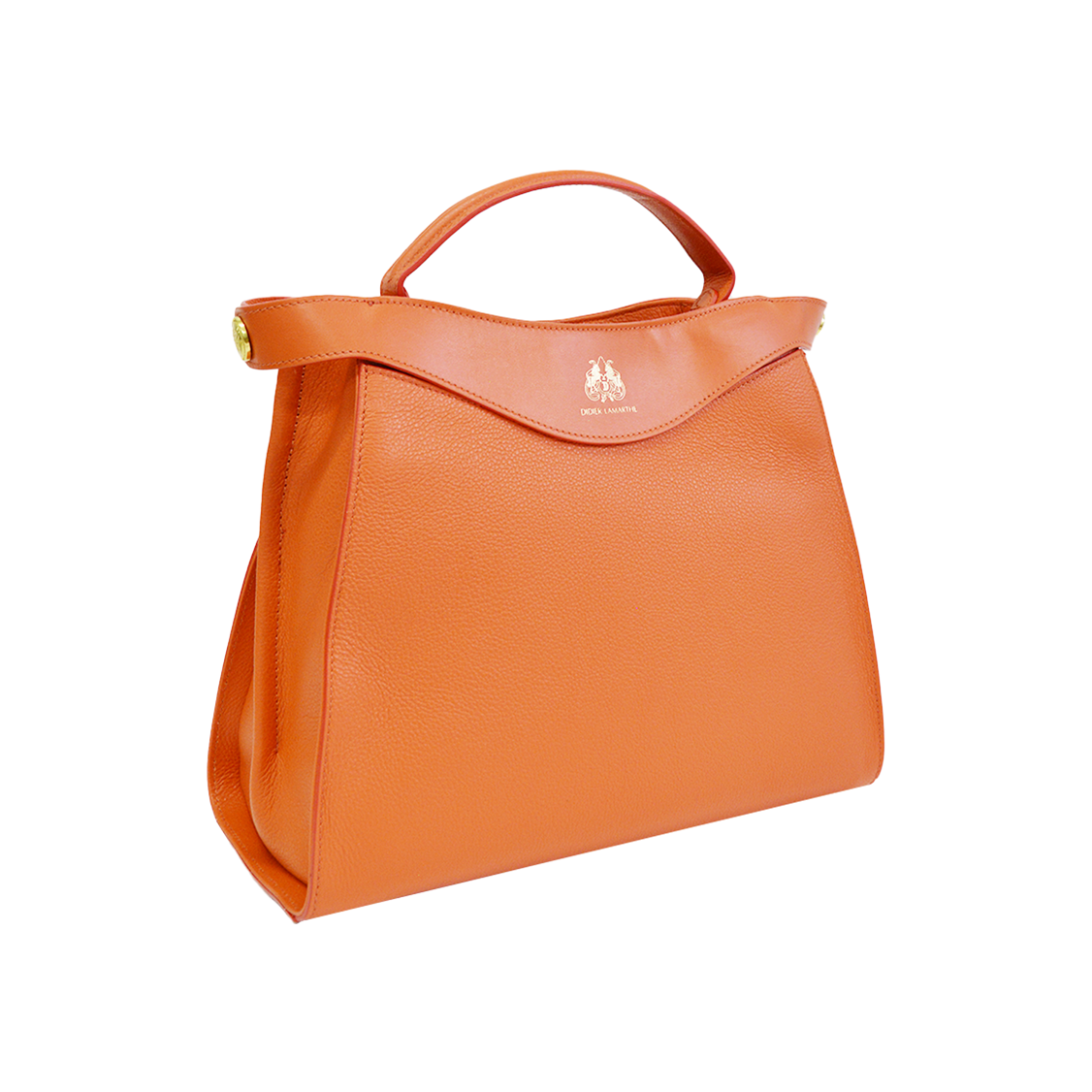 Lamarthe Héritage Handtasche Orange Vollleder