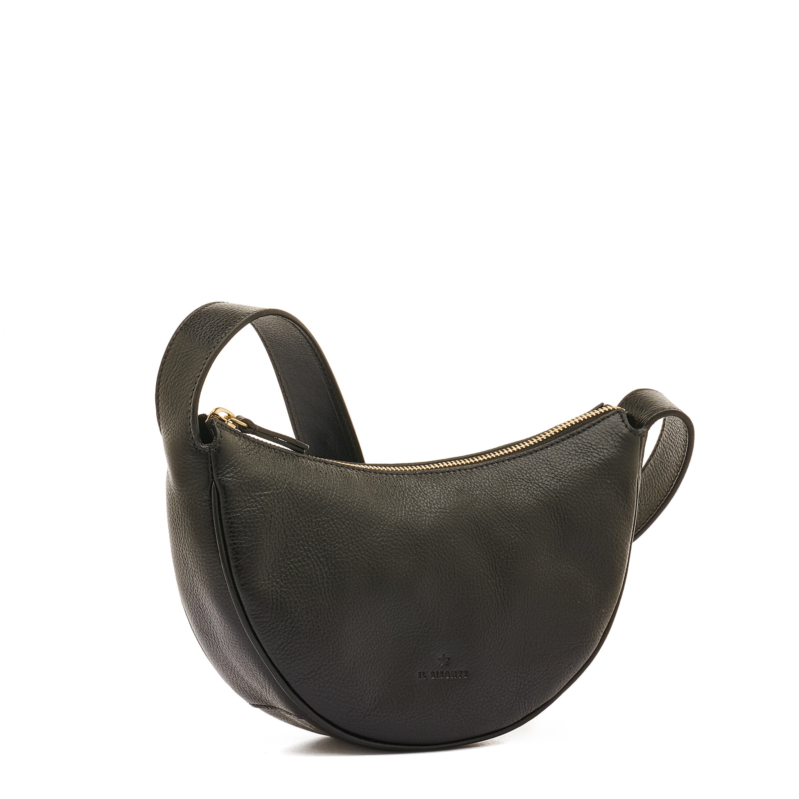 Il Bisonte Oliveta Hobo Schultertasche Schwarz