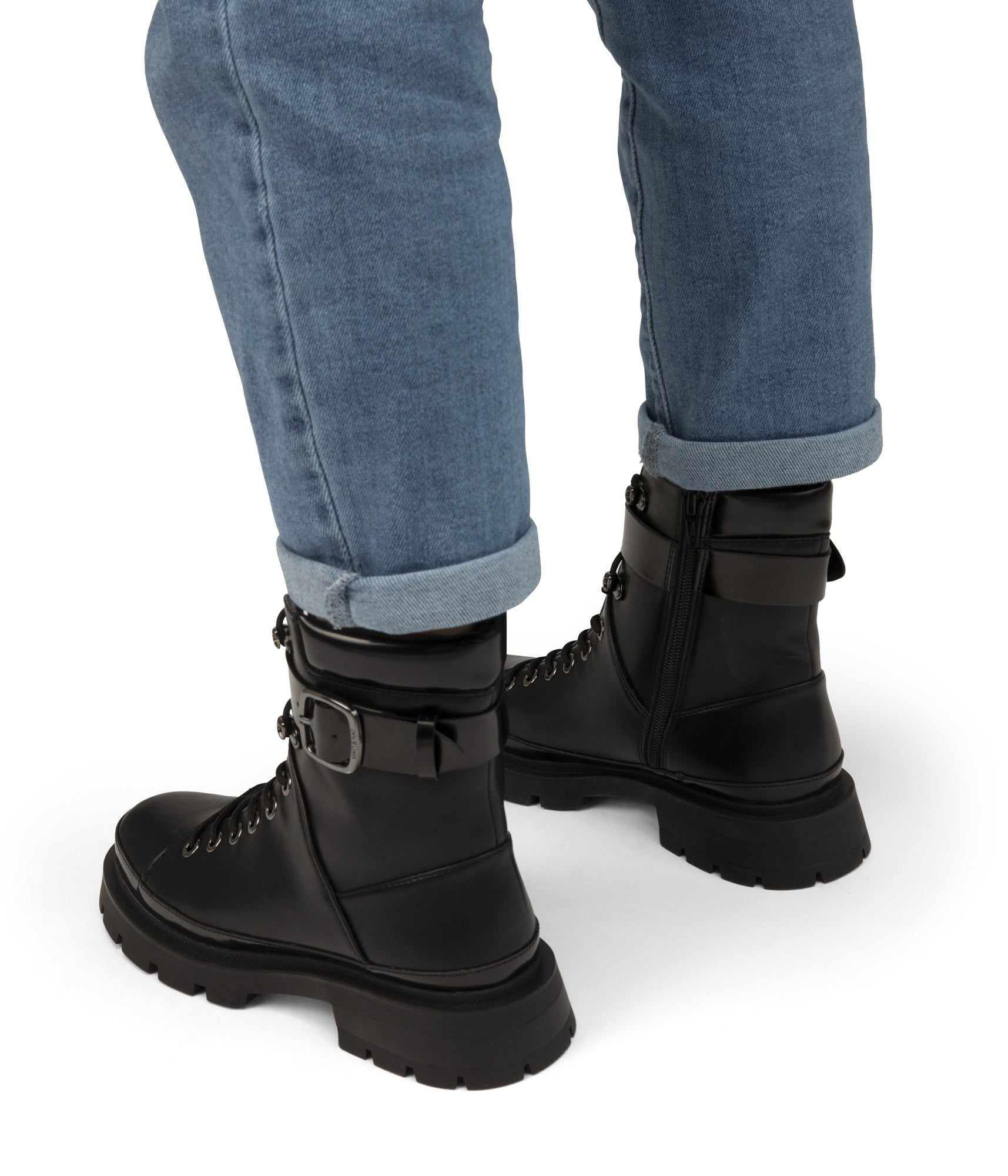 Matt & Nat Tomei Combat Boots Schwarz vegan