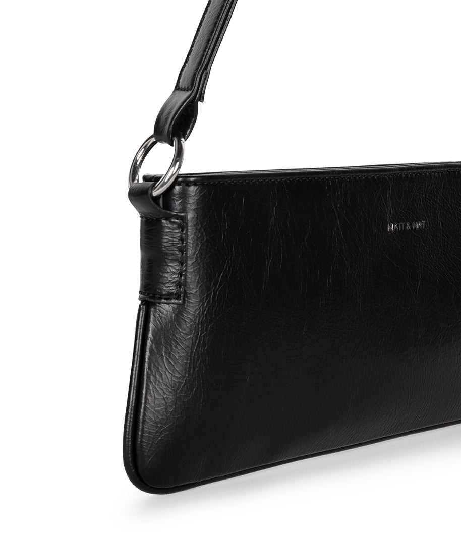 Matt & Nat Yvonne Theme Schultertasche Schwarz vegan