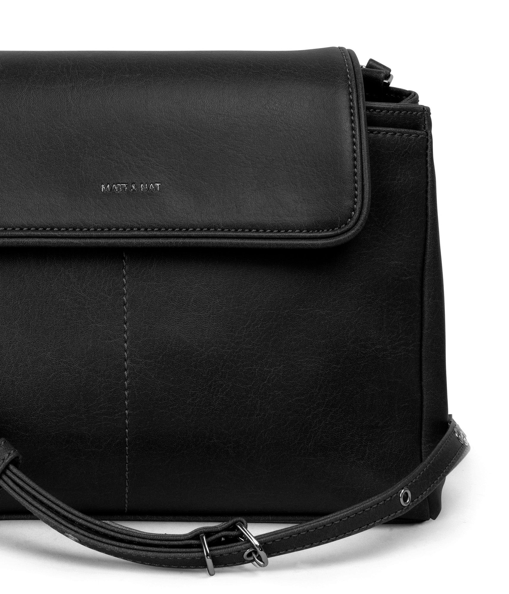 Matt & Nat Vintage SAMOA Umhängetasche Schwarz vegan