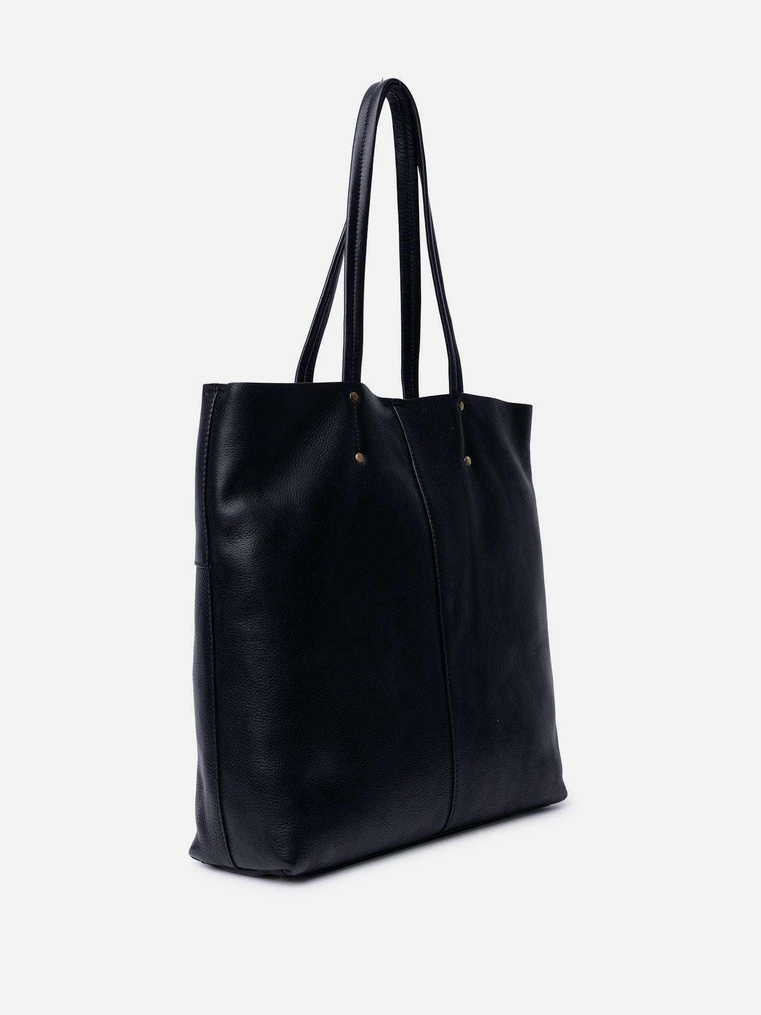 RE:DESIGNED Sofie Big 6666 Schultertasche Schwarz Leder