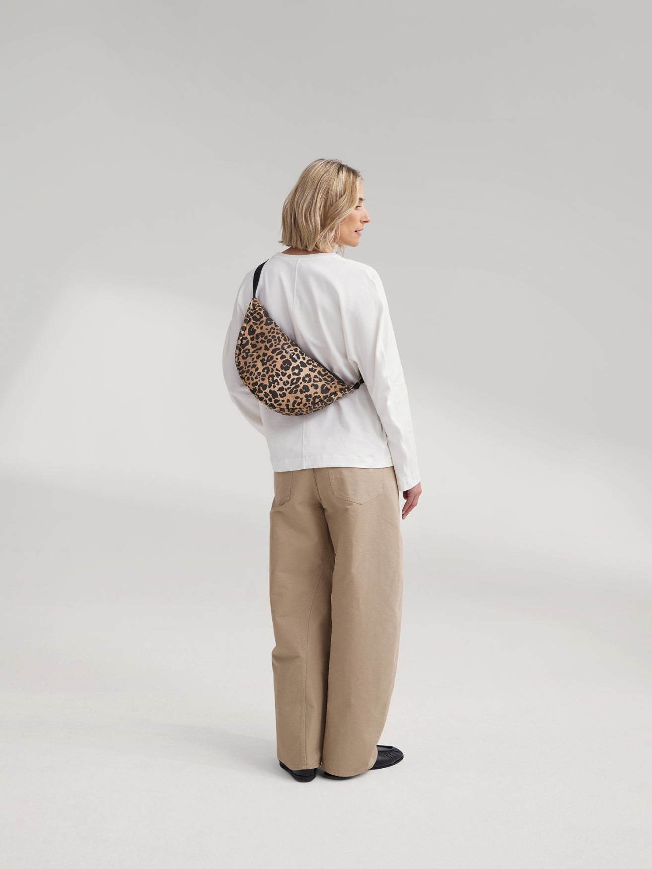 Studio Noos Cotton Adult Fanny Pack Bauchtasche Brown Leopard