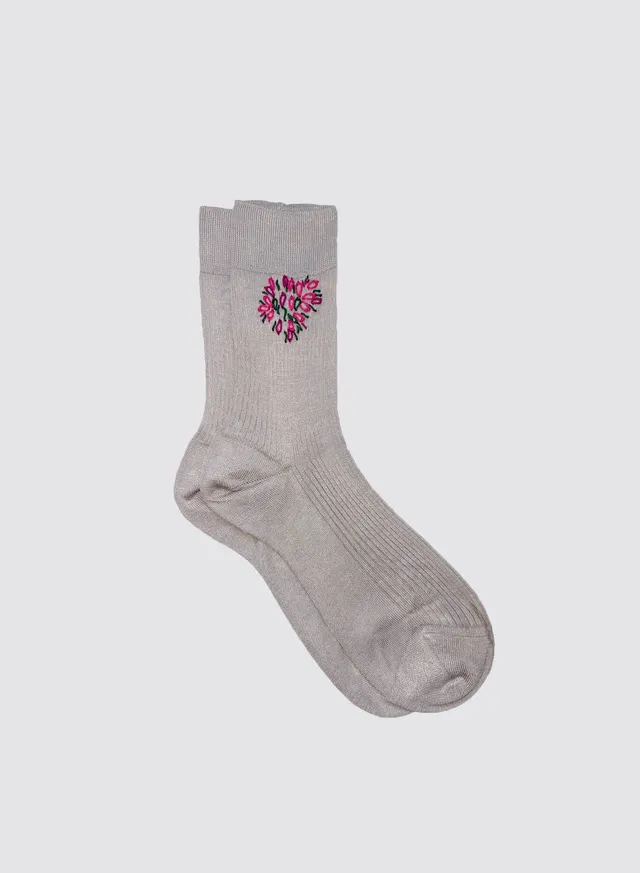 Maria la Rosa Alps Socken Perlino Seide