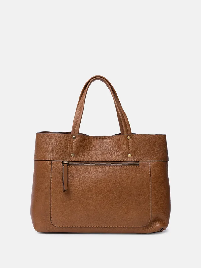 RE:DESIGNED Sofie Small Umhängetasche Tan Vollleder