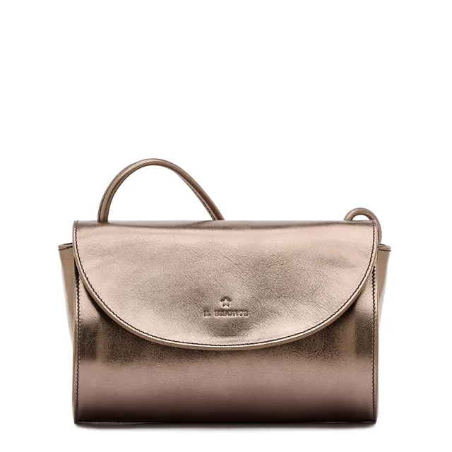 Il Bisonte 1978 Umhängetasche Bronze Metallic-Leder