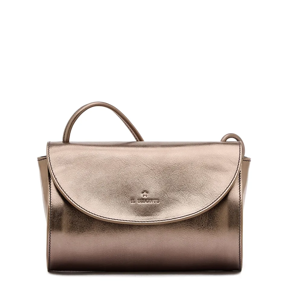 Il Bisonte 1978 Umhängetasche Bronze Metallic-Leder