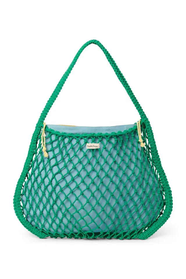Studio Noos Macrame Mom Bag Wickeltasche Grün Wende-Einsatz