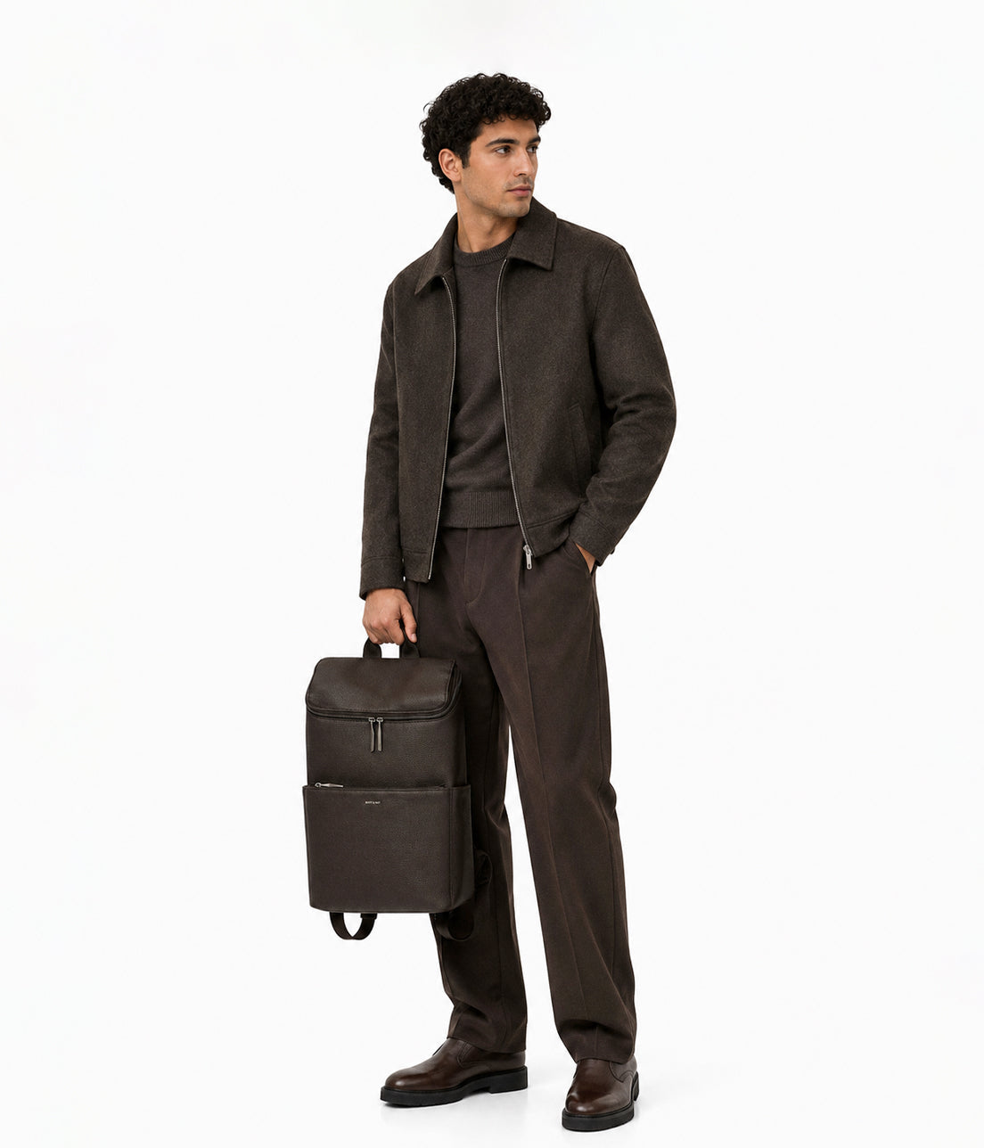 Matt & Nat Dean Rucksack Grain Fudge Laptop