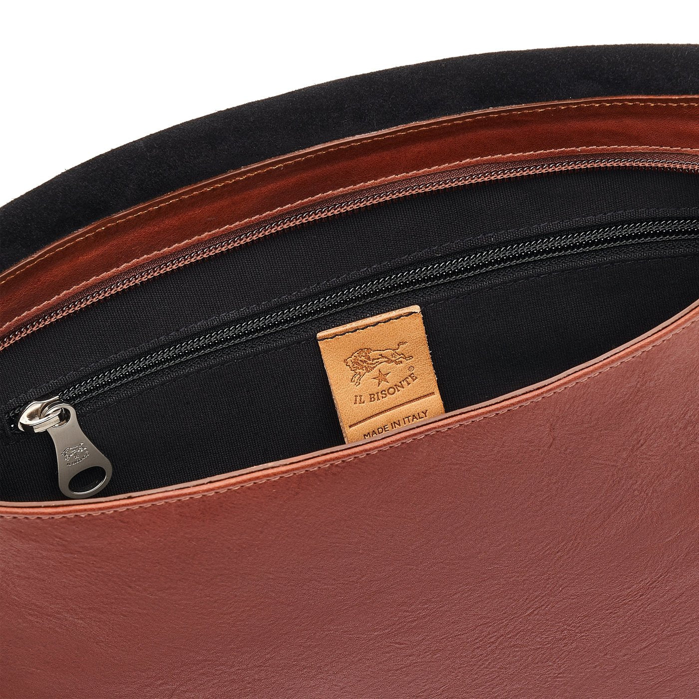 Il Bisonte Brolio Messenger Umhängetasche sepia Leder