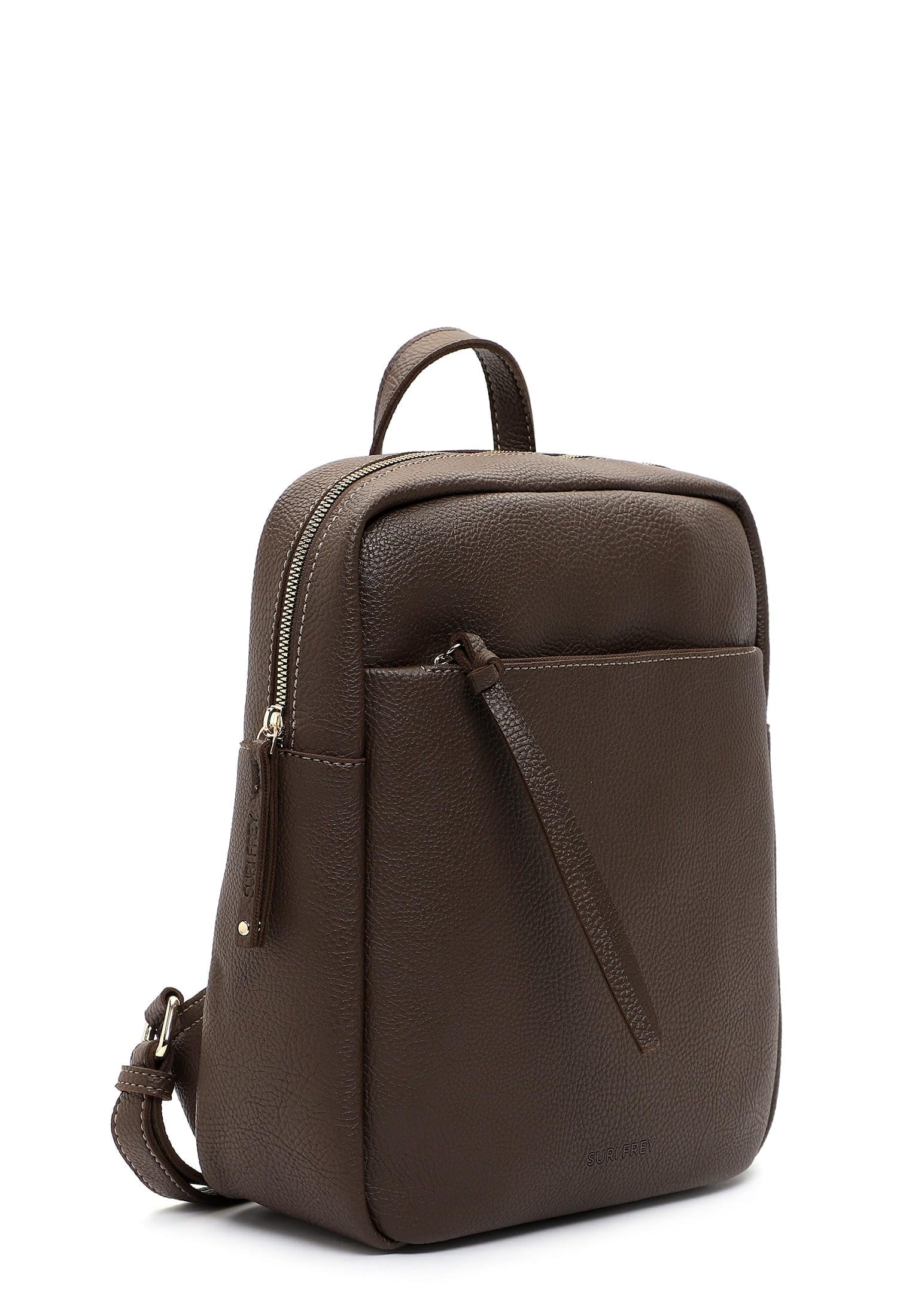 SURI FREY Orry Rucksack Mud Braun genarbt